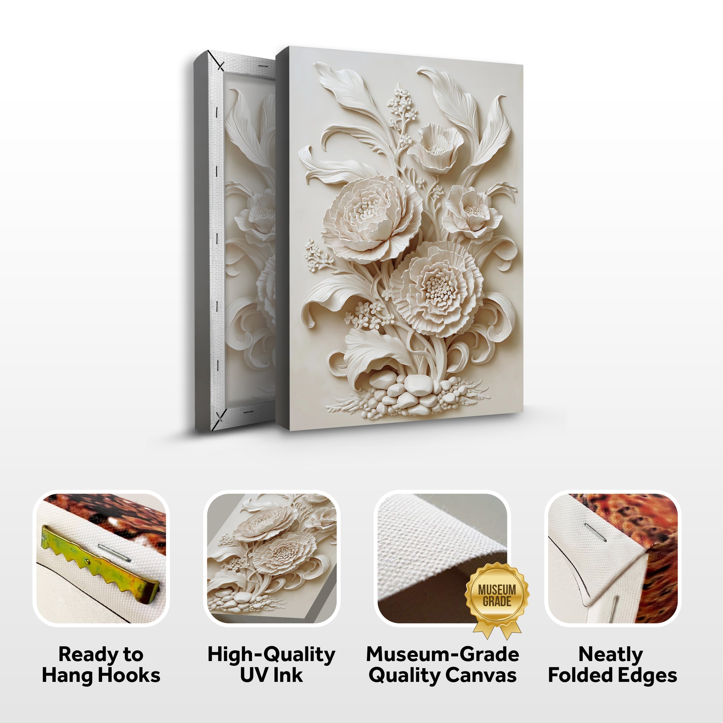 3D Minimalist Flower Wall Art on sale at MyriadMart