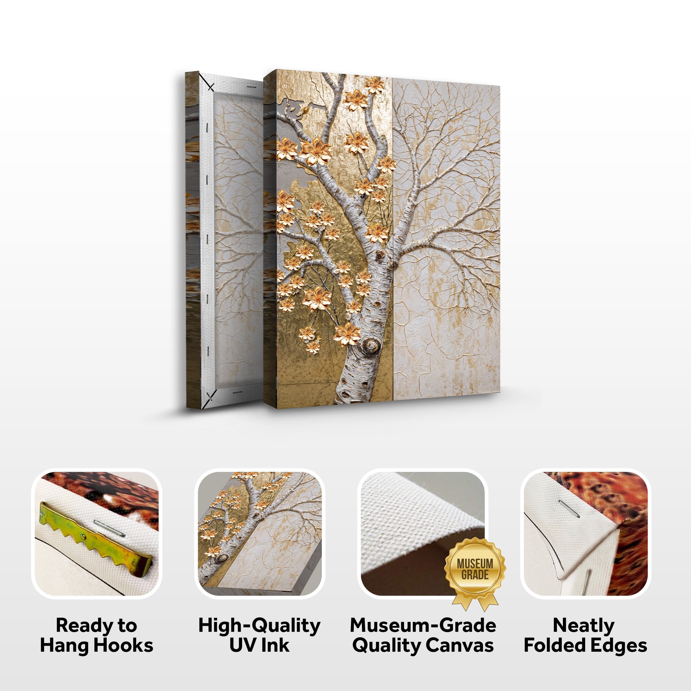 Ivory Seasons Impasto Wall Art on sale at MyriadMart