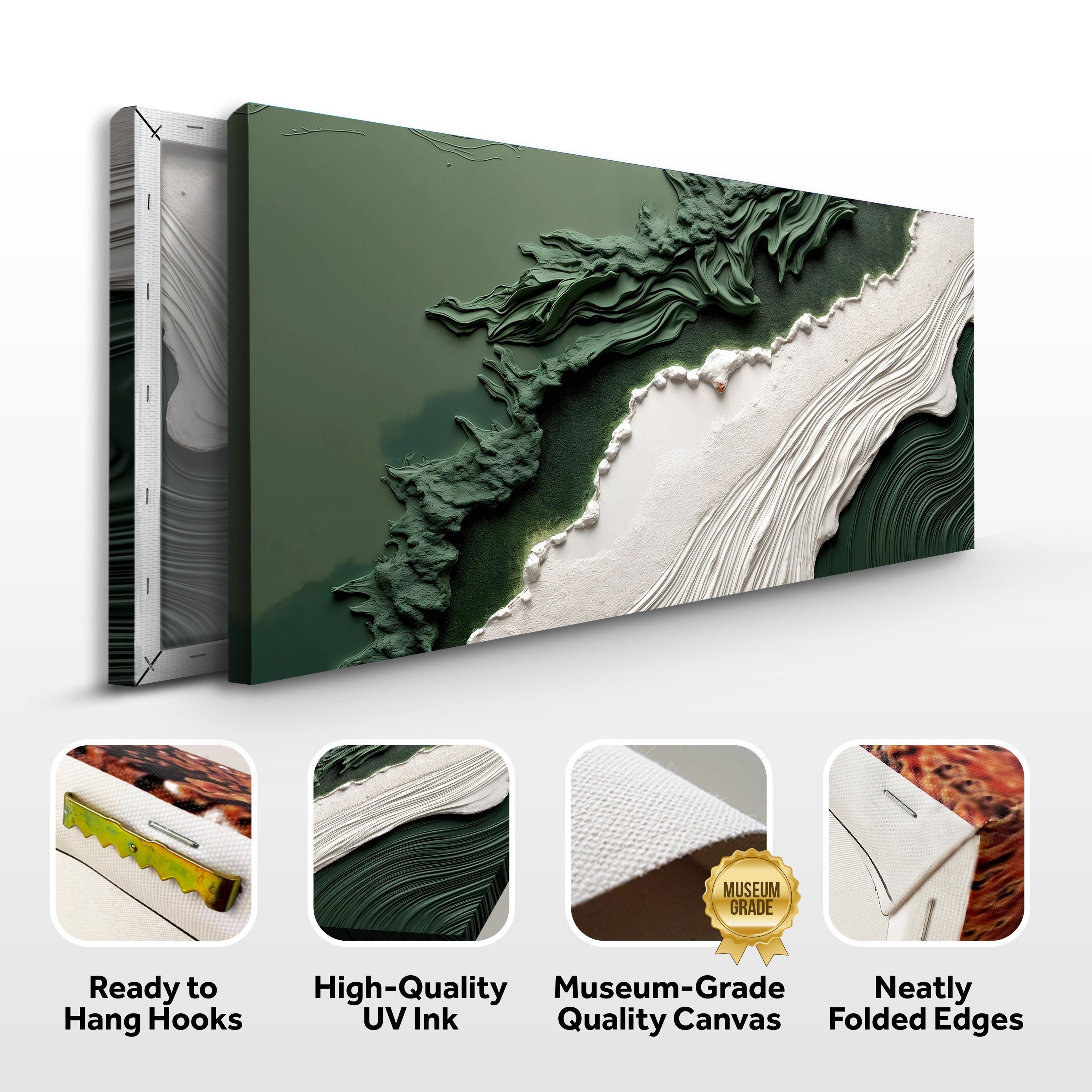 Green Rivers Abstract Wall Art VI on sale at MyriadMart
