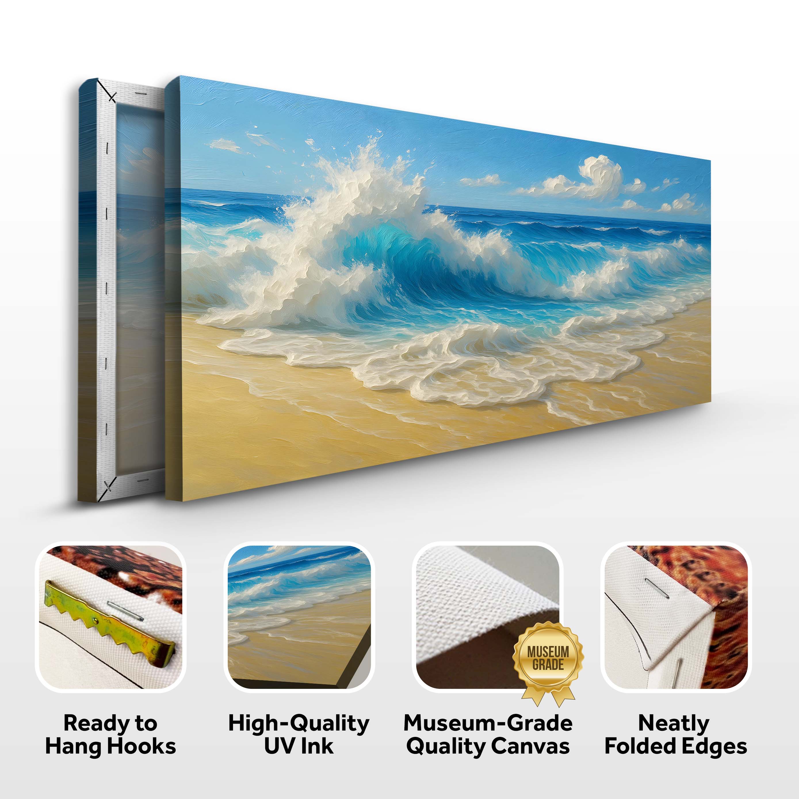Serene Ocean Wave Coastal Wall Art V on sale at MyriadMart