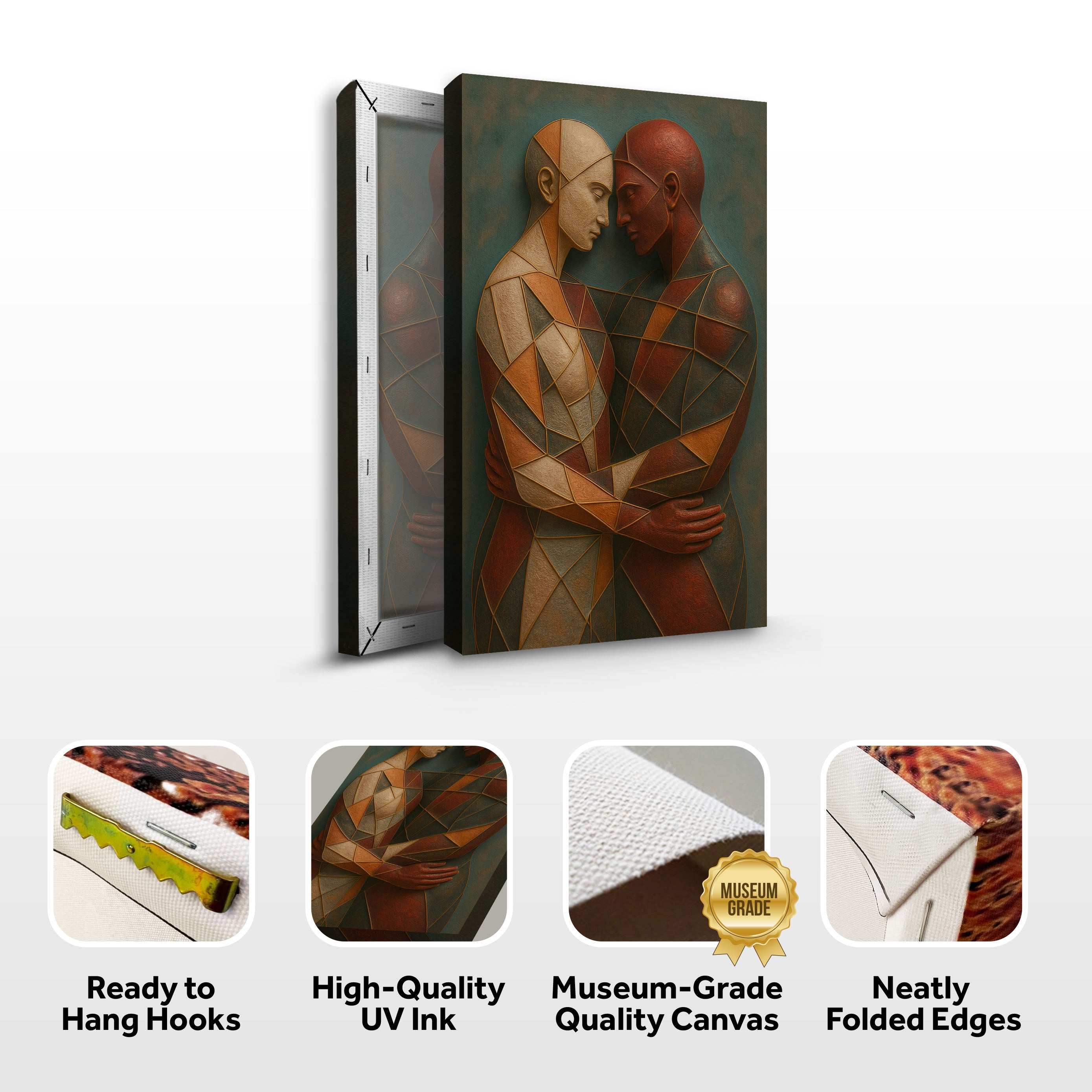 Embrace of Geometry Abstract Wall Art III on sale at MyriadMart