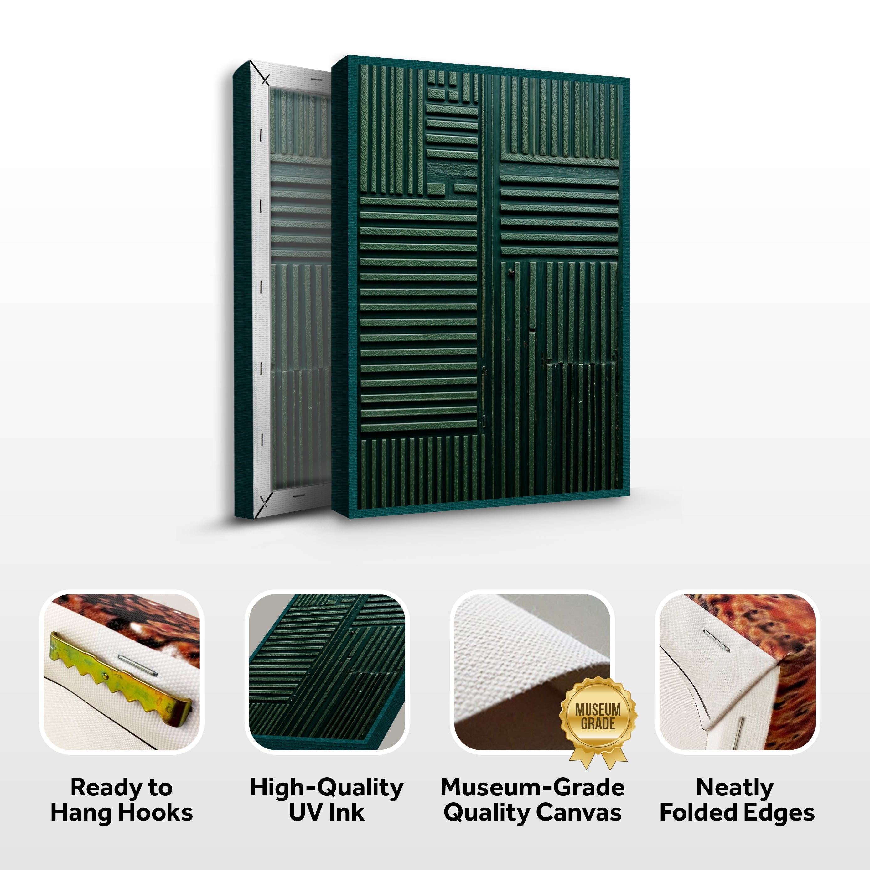 Green Abstract Patterns Wall Art on sale at MyriadMart