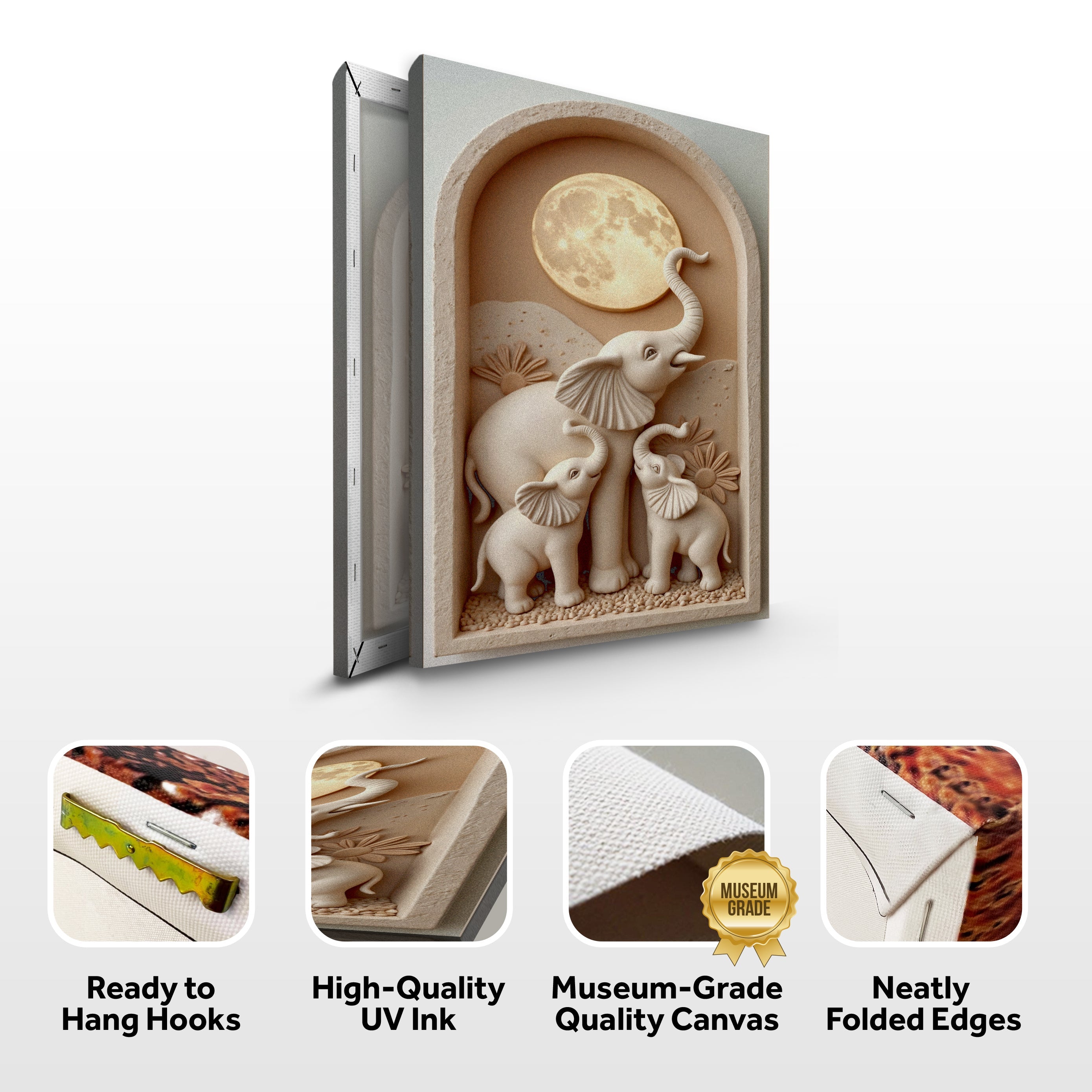 Elephant Harmony Wall Art on sale at MyriadMart
