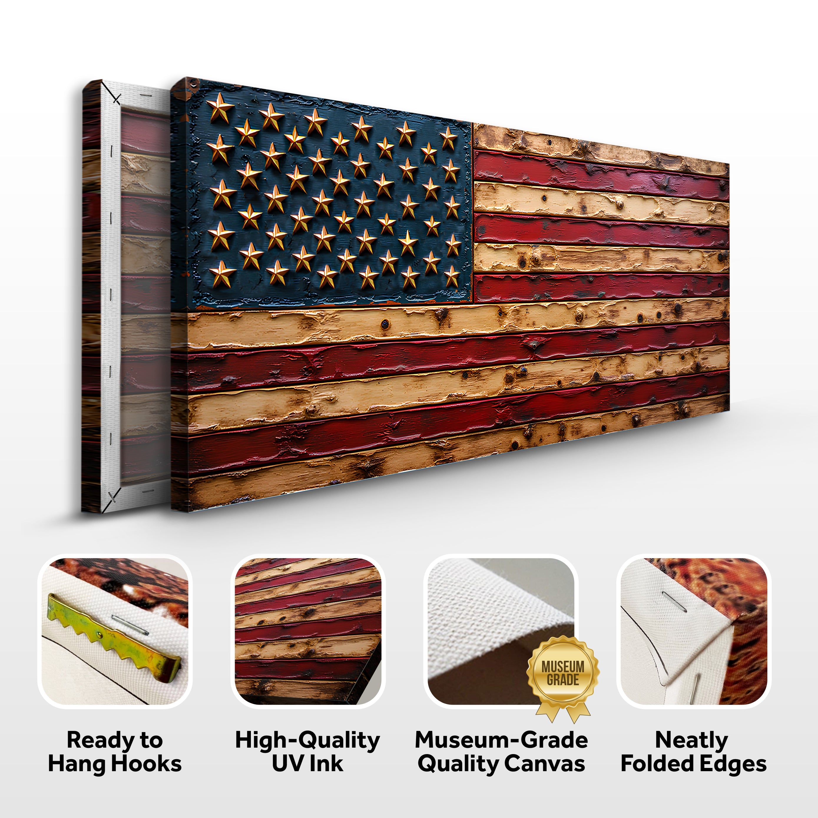 Old Glory American Flag Wall Art on sale at MyriadMart