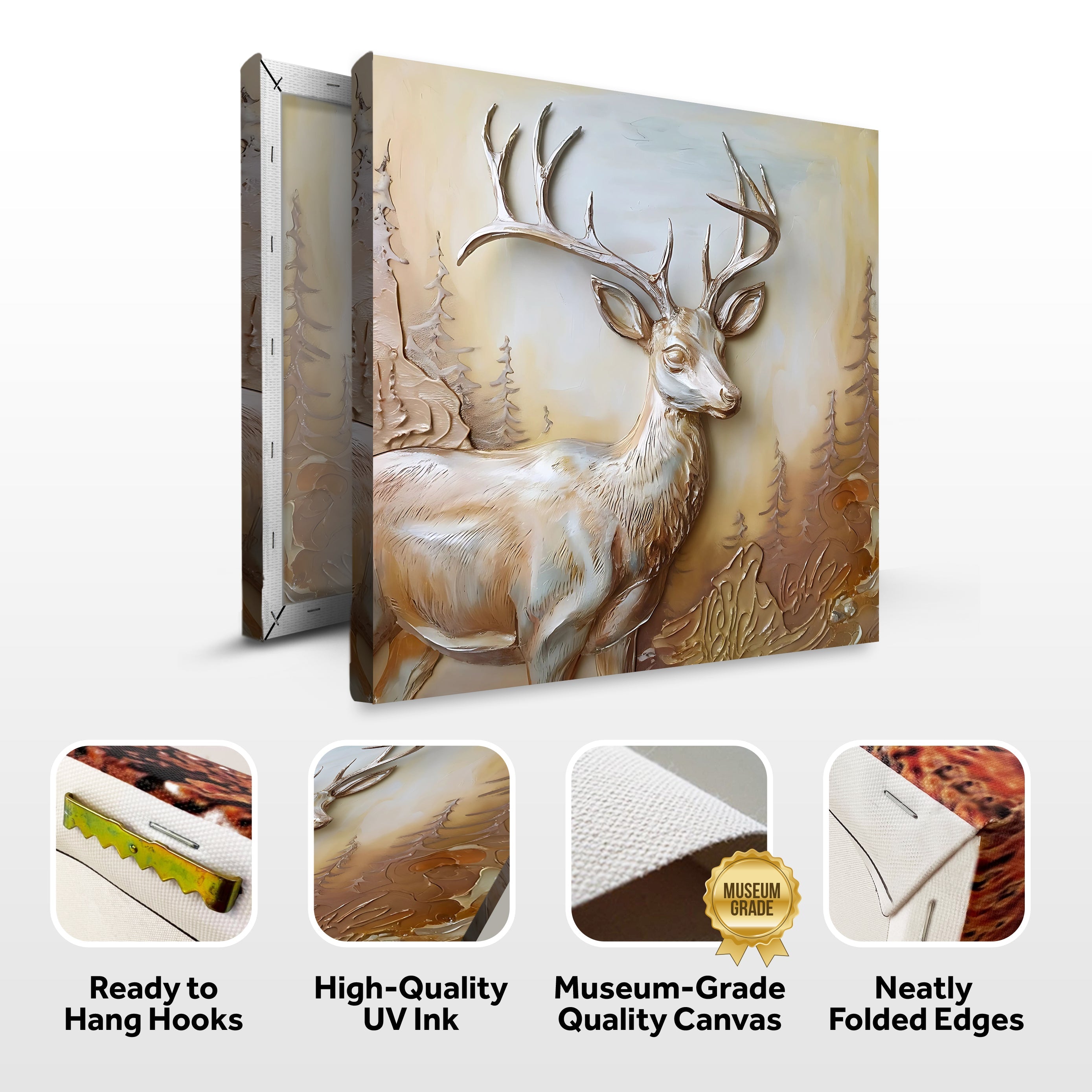 3D Deer Wall Art on sale at MyriadMart