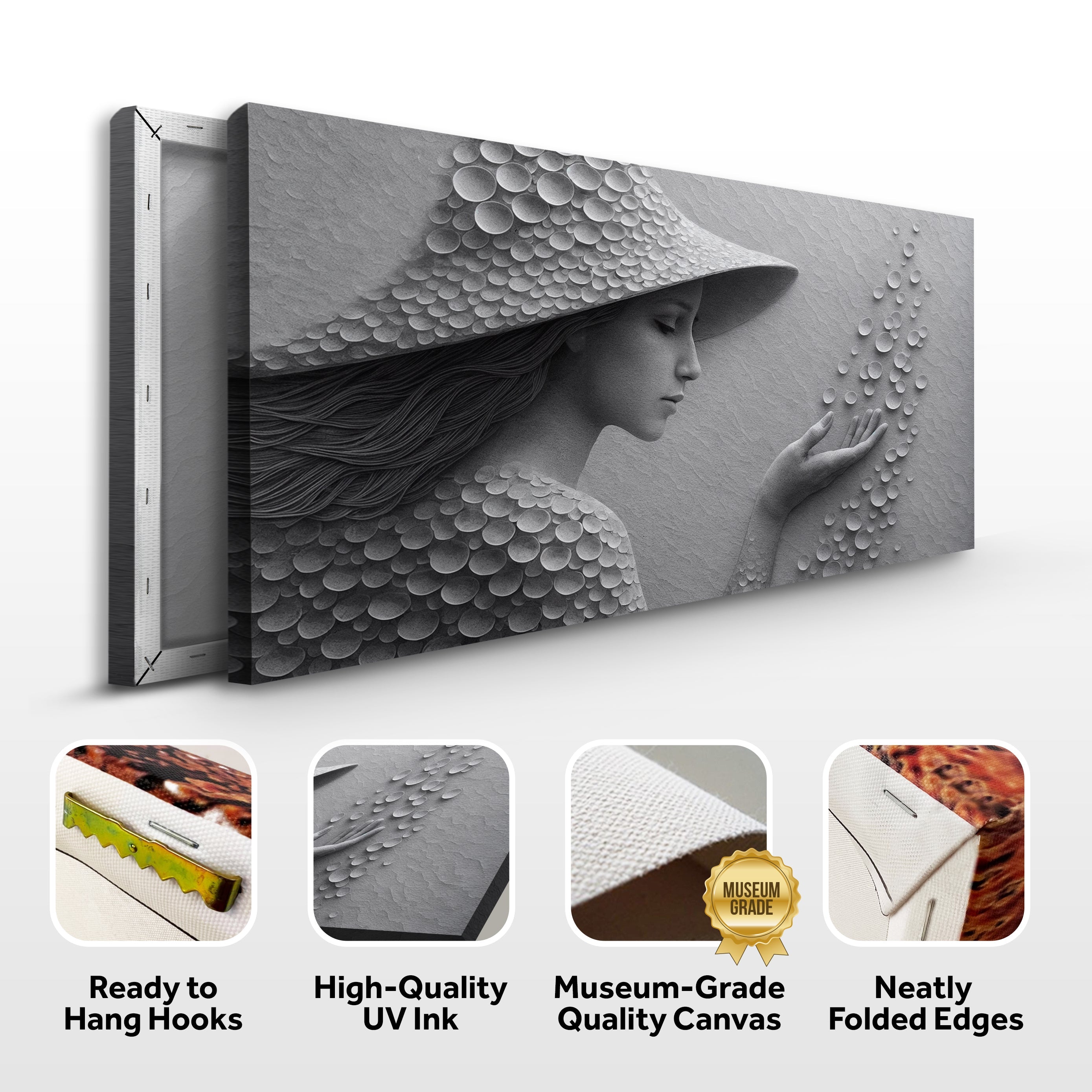 Modern Minimalist Woman Silhouette Wall Art on sale at MyriadMart