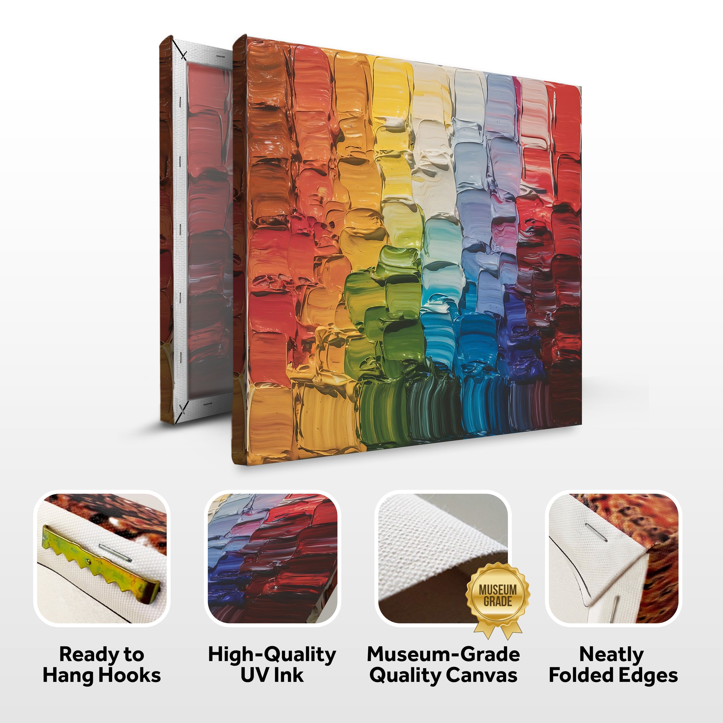 Chroma Flow Impasto Wall Art on sale at MyriadMart
