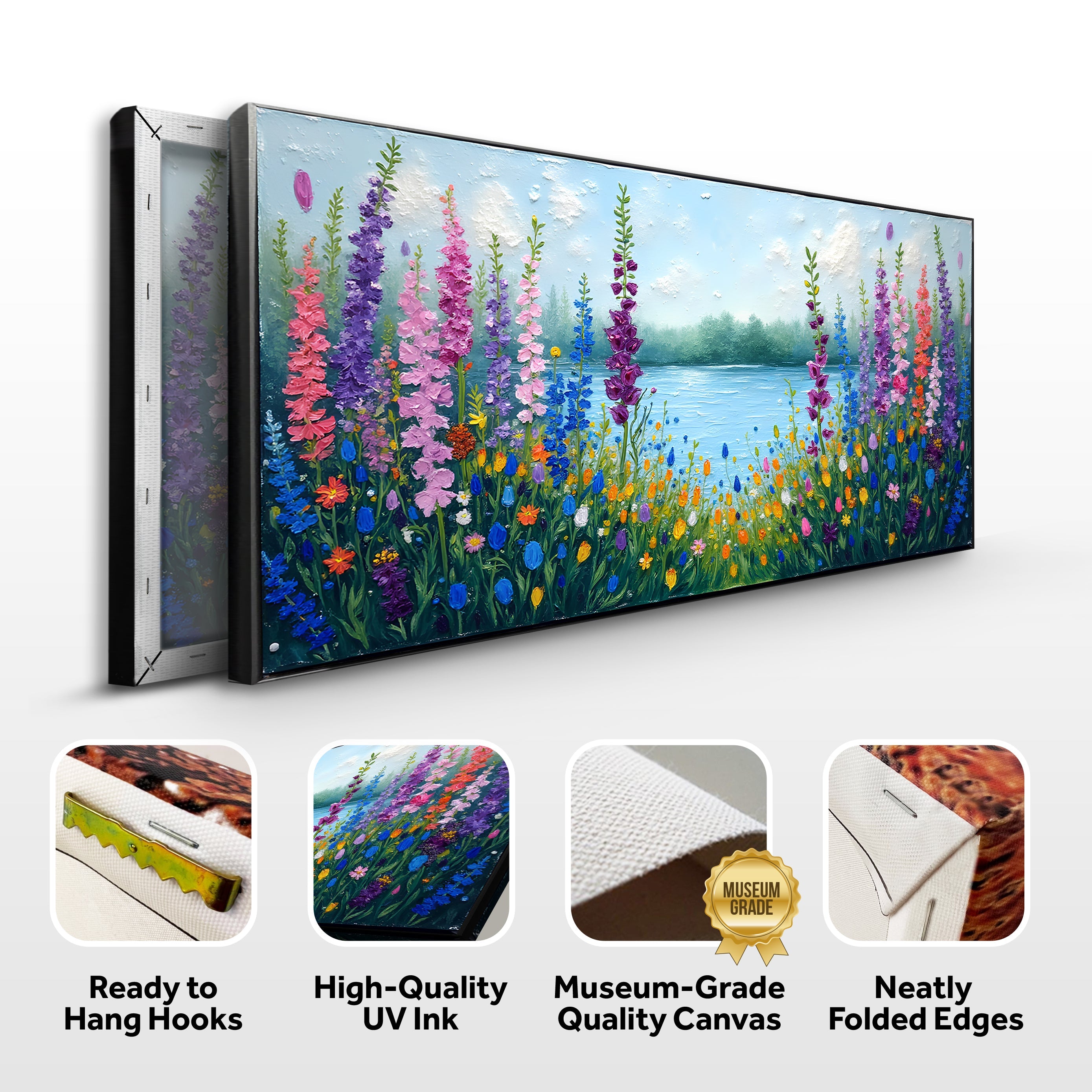 Alphine Meadow Impasto Wall Art on sale at MyriadMart
