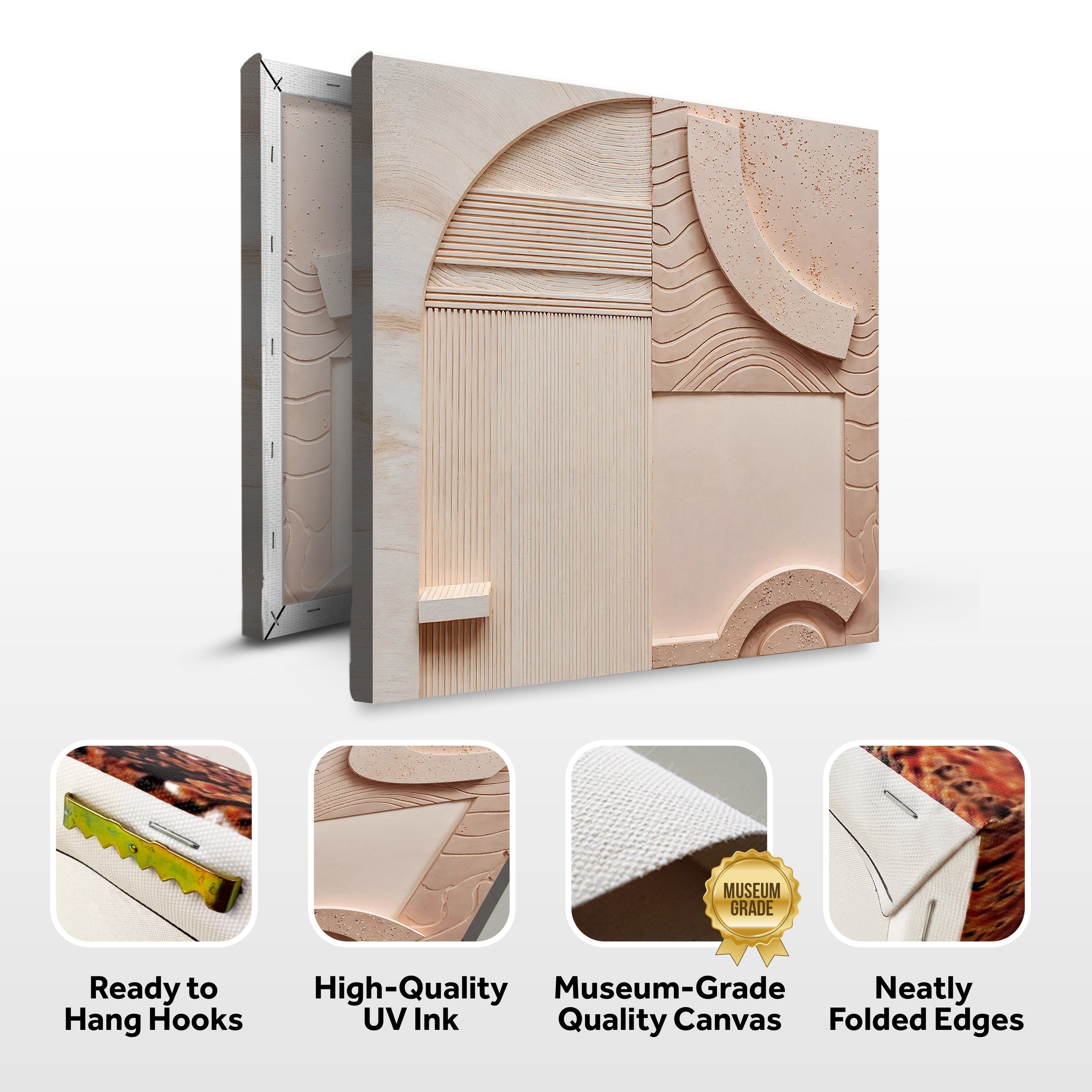 Minimalist Peach Clay Wall Art on sale at MyriadMart