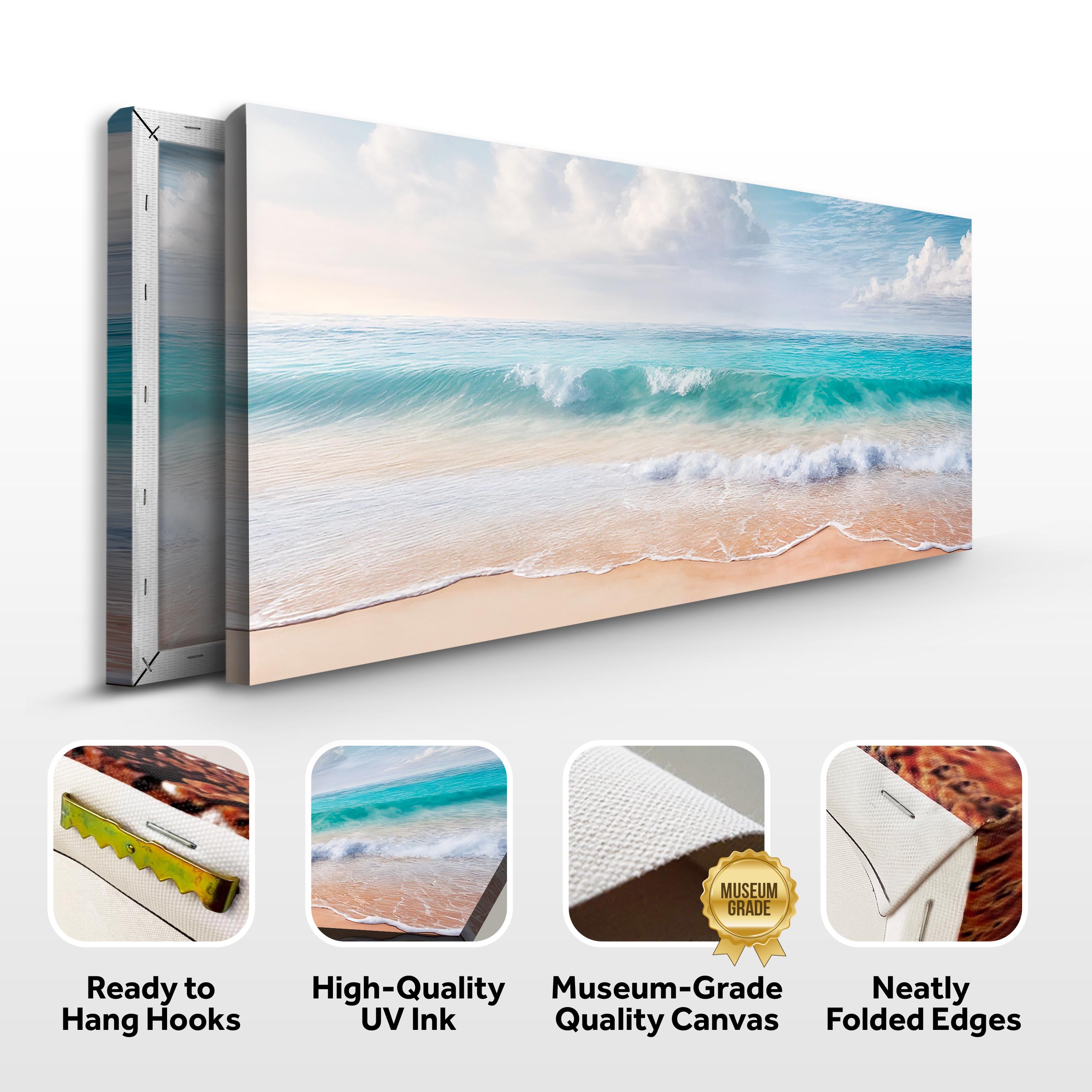 Serene Ocean Wave Coastal Wall Art XII on sale at MyriadMart