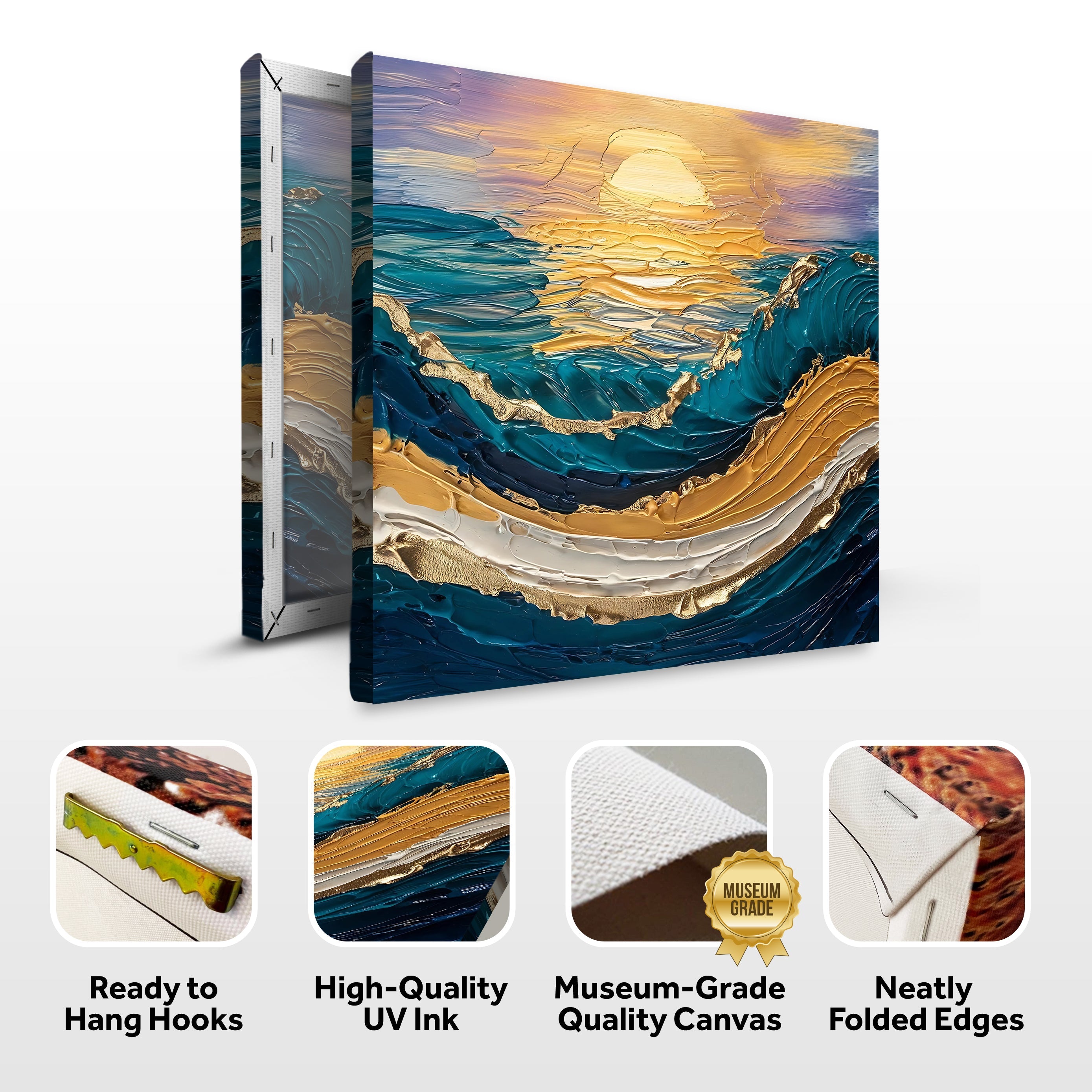 Golden Hour Impasto Wall Art on sale at MyriadMart