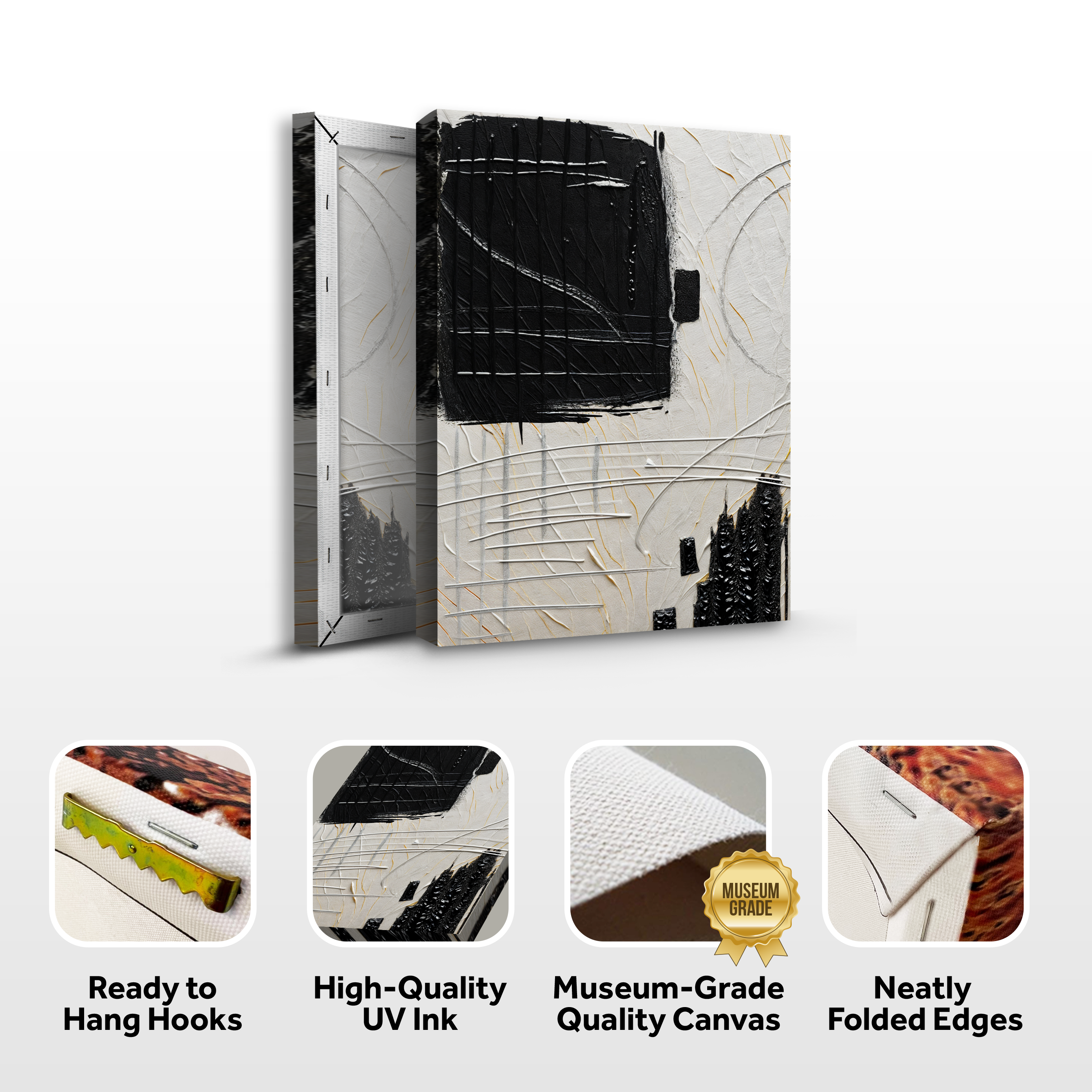 Black and Beige Wall Art on sale at MyriadMart