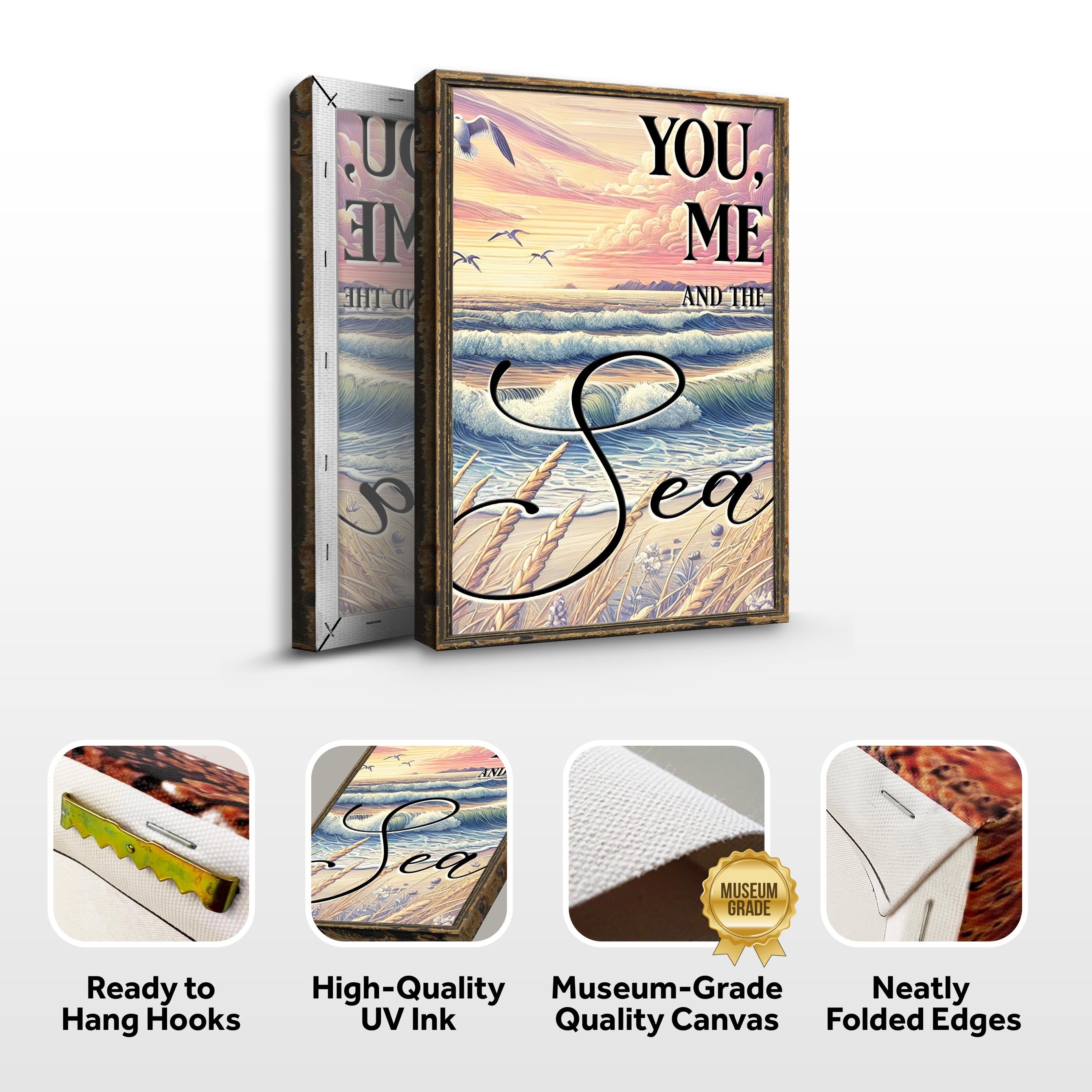 You Me and the Sea Coastal Sign on sale at MyriadMart