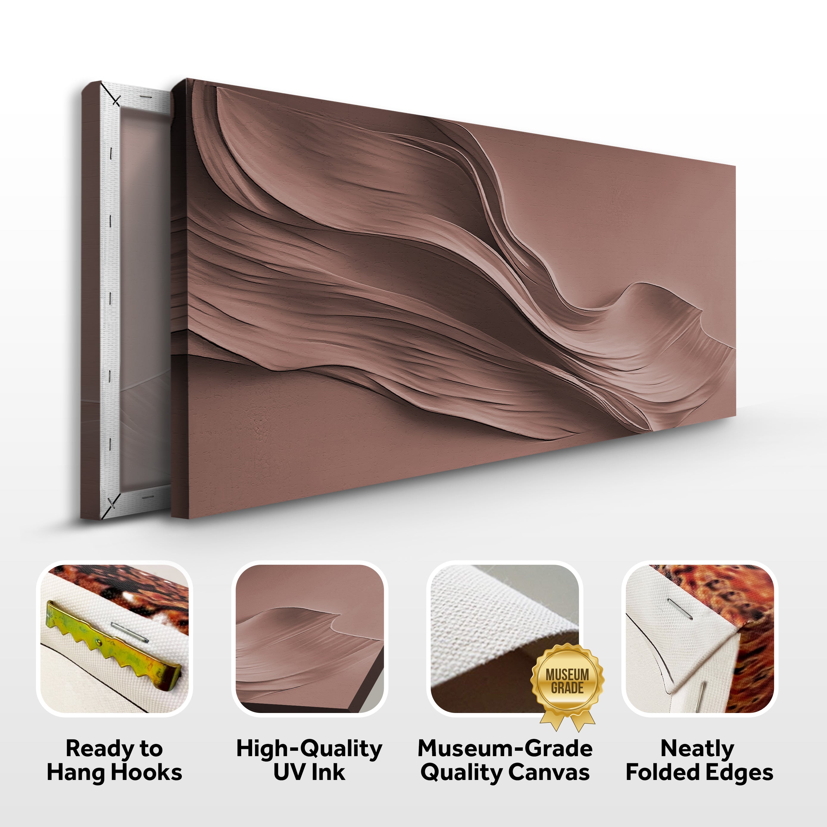 Warm Terracotta Minimalist Wall Art on sale at MyriadMart