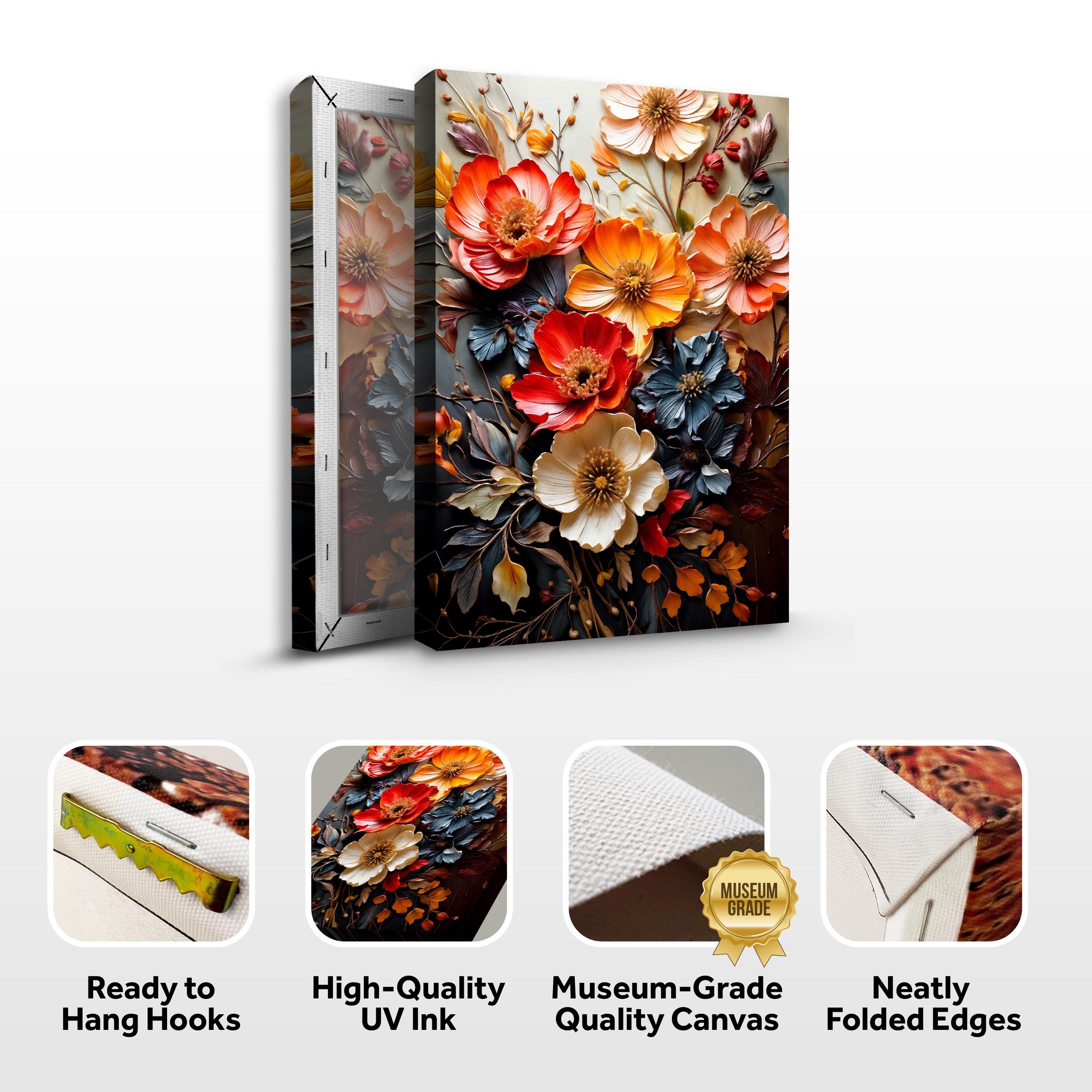 Blooming Garden Rhapsody Impasto Wall Art on sale at MyriadMart