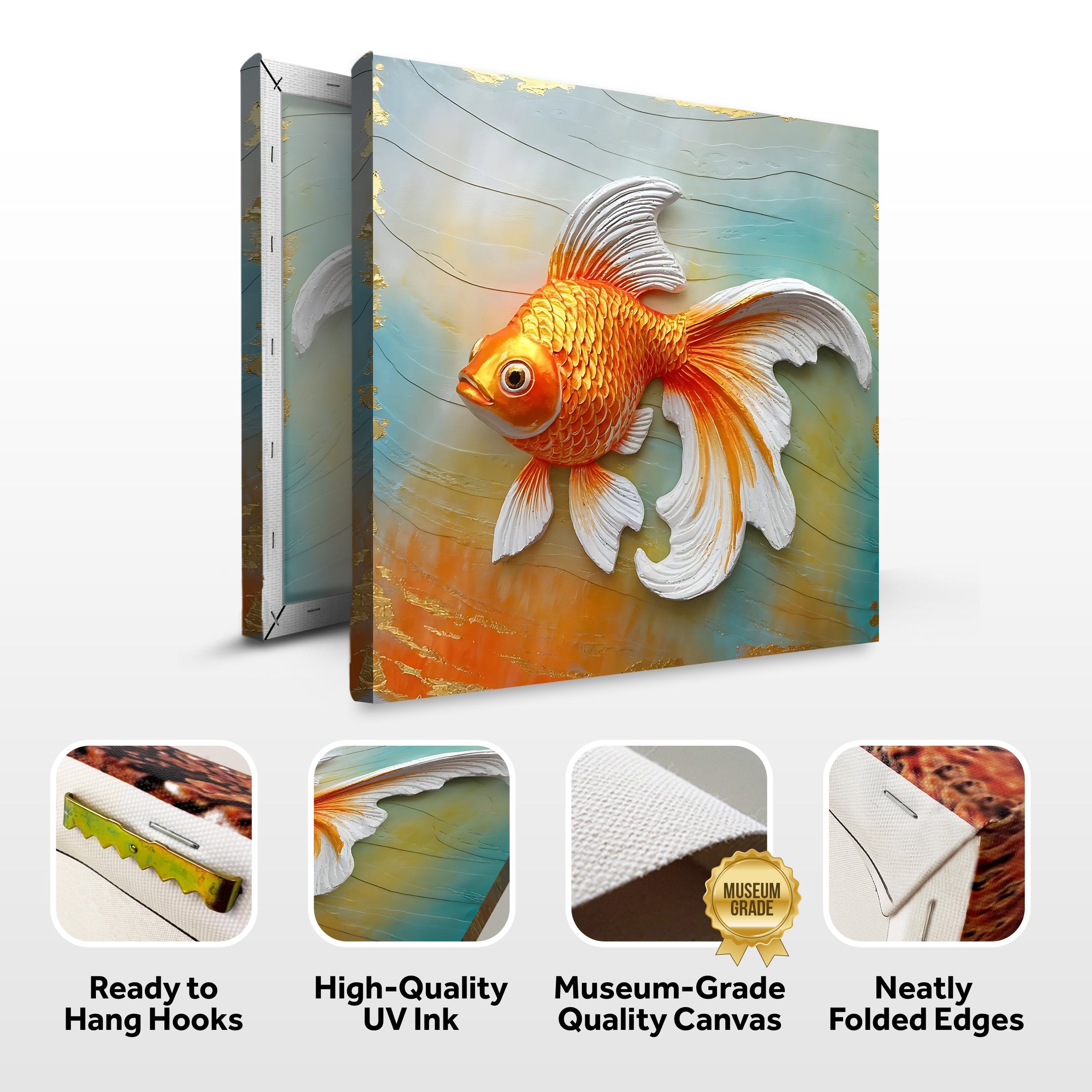 3D Goldfish Wall Art on sale at MyriadMart