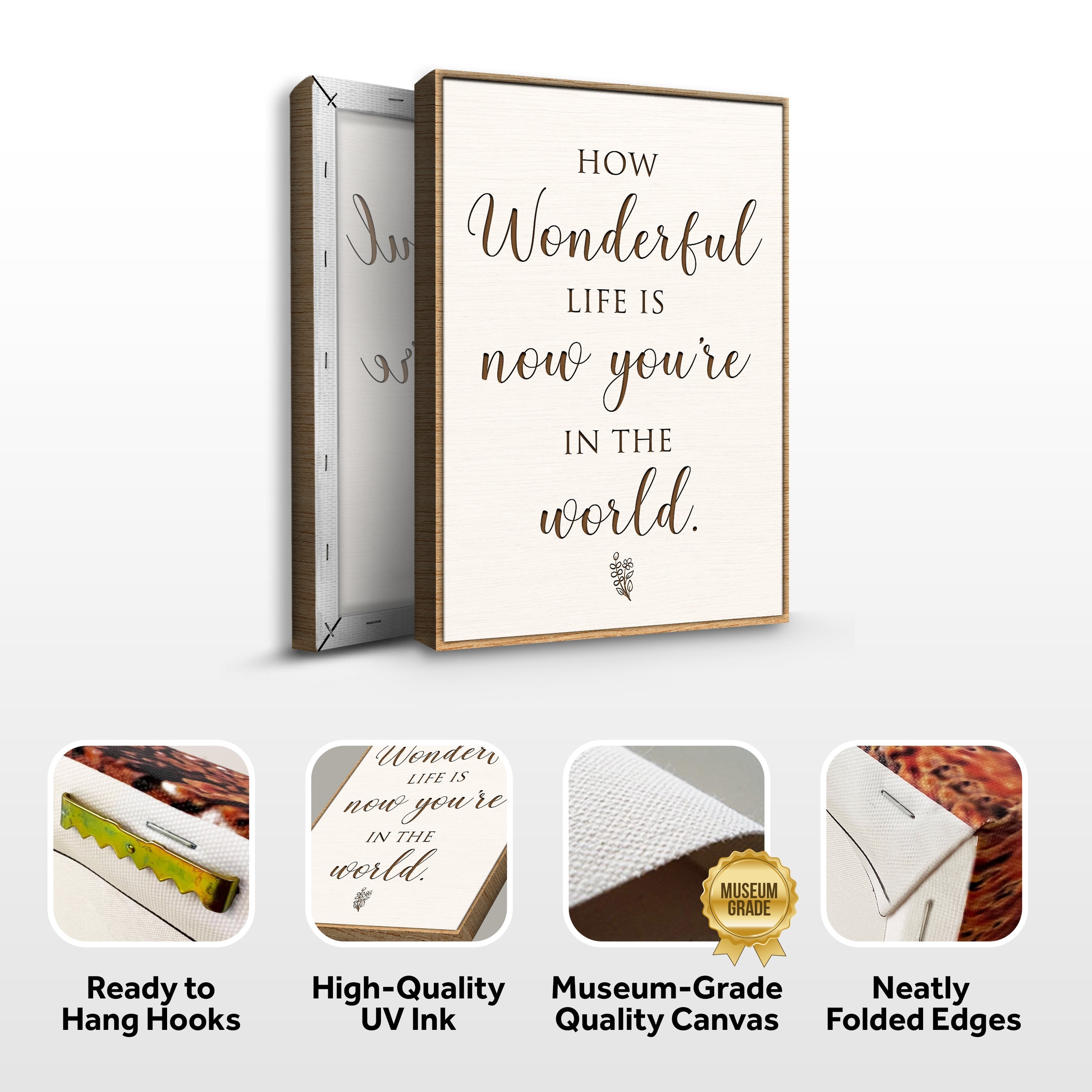 How Wonderful Life Is Nursery Sign II on sale at MyriadMart