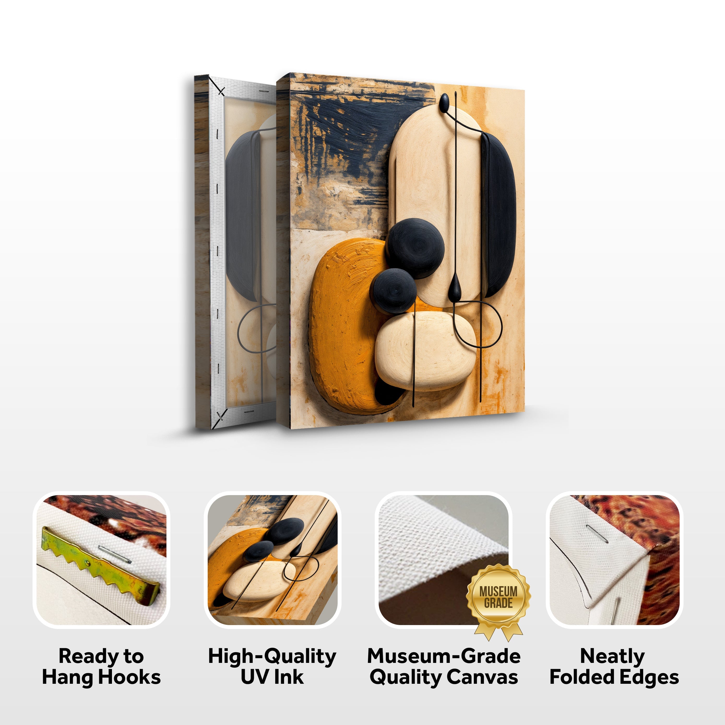 Orange Abstract Harmony Wall Art on sale at MyriadMart