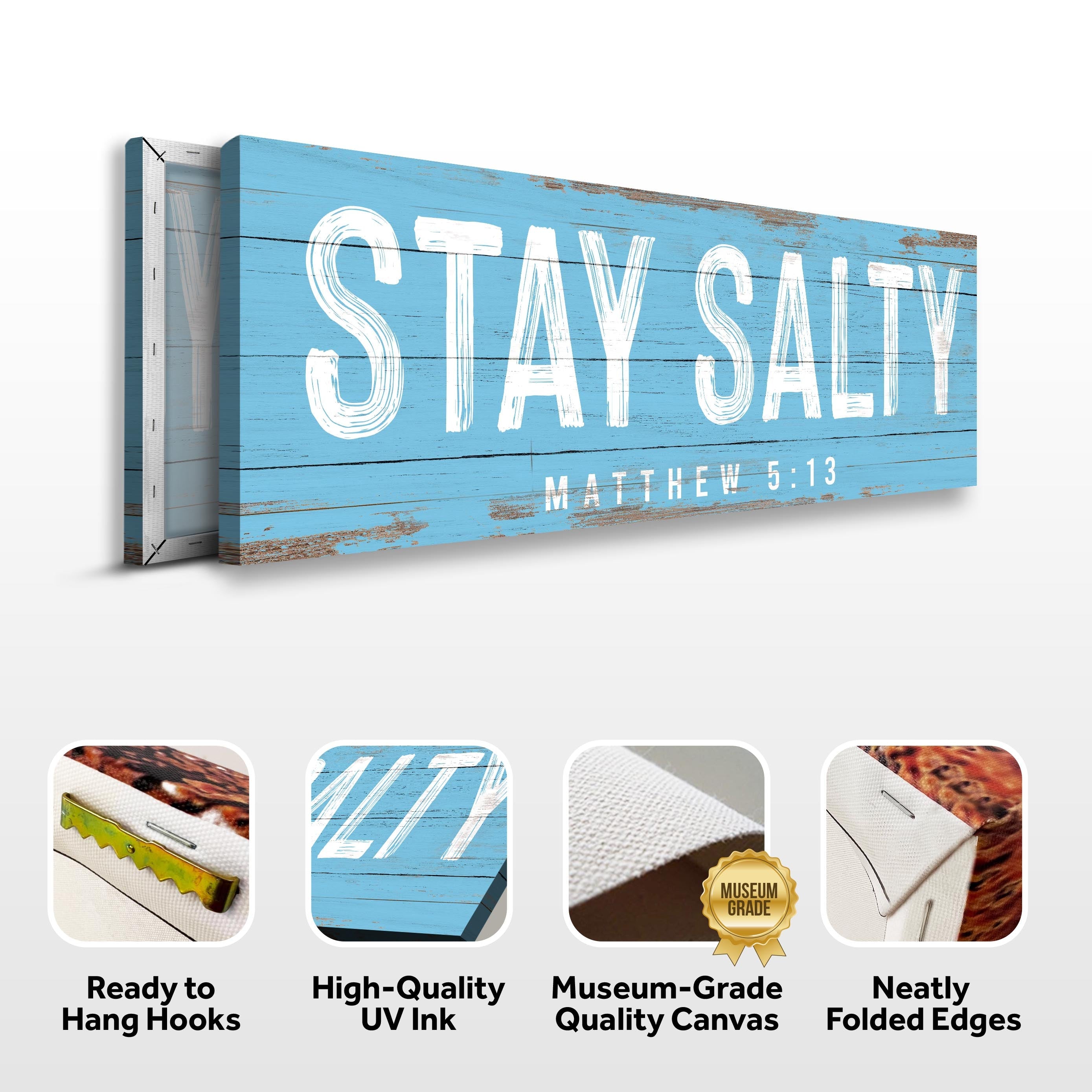 Stay Salty Coastal Sign IV on sale at MyriadMart