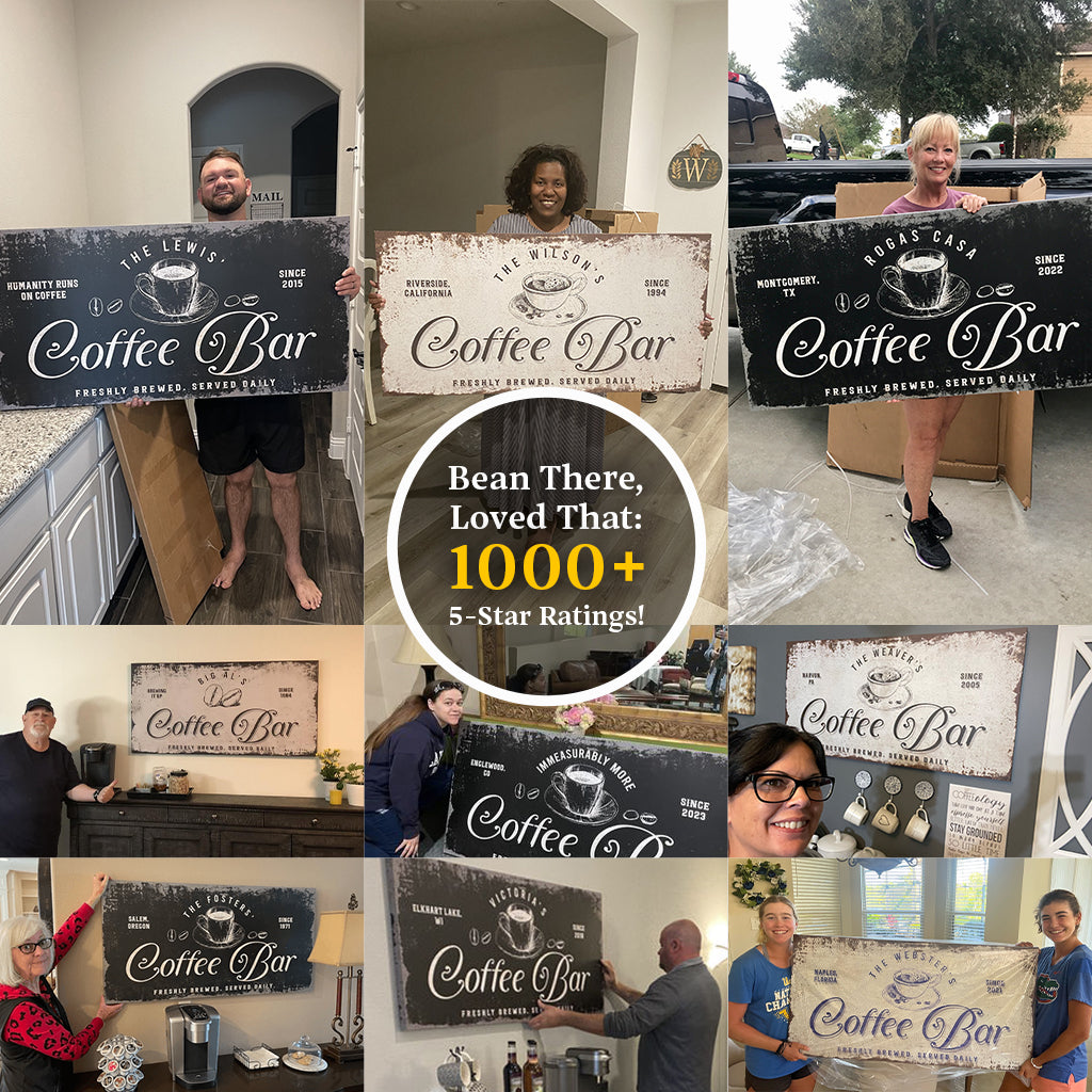 Coffee Bar Sign on sale at MyriadMart