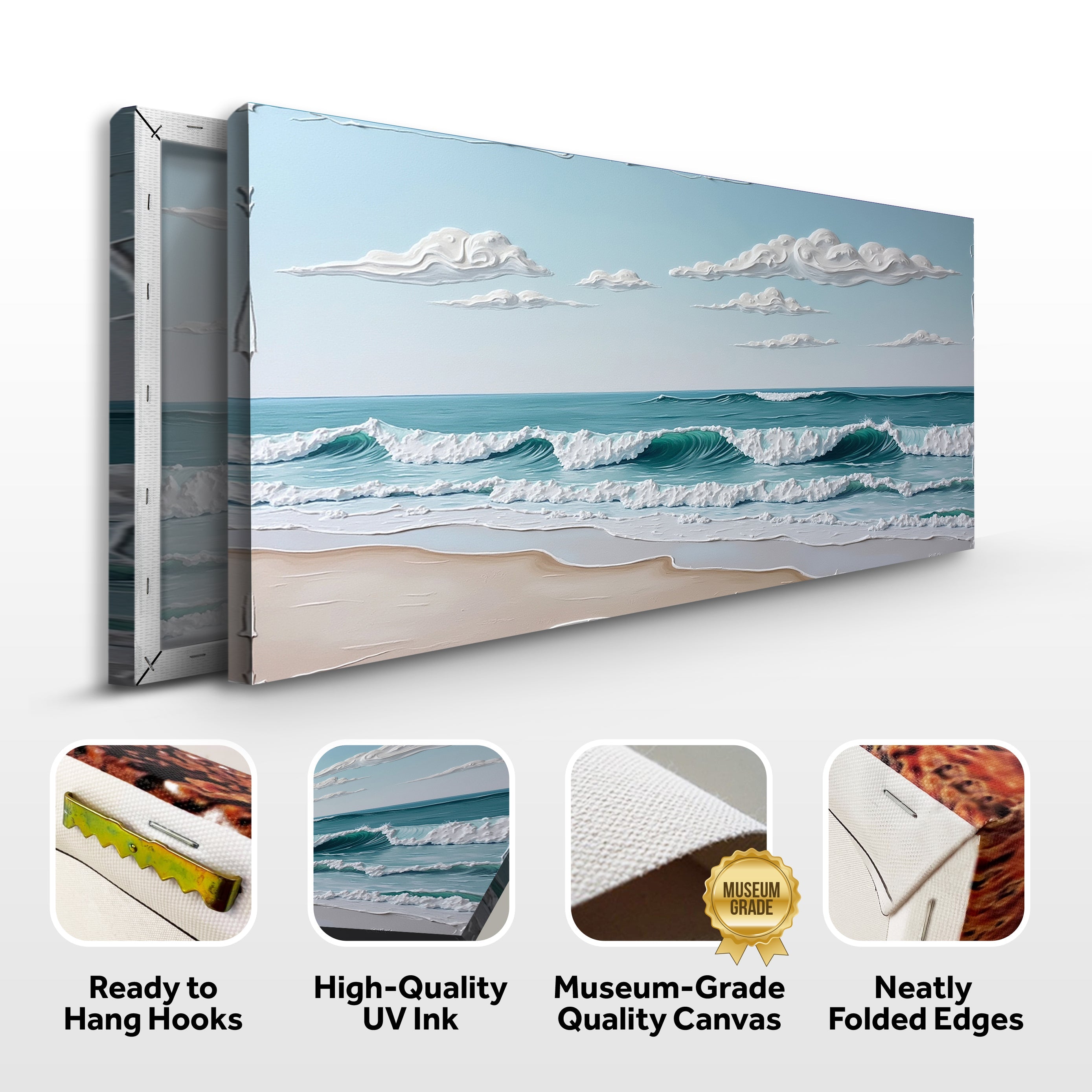 Serene Ocean Wave Coastal Wall Art XI on sale at MyriadMart