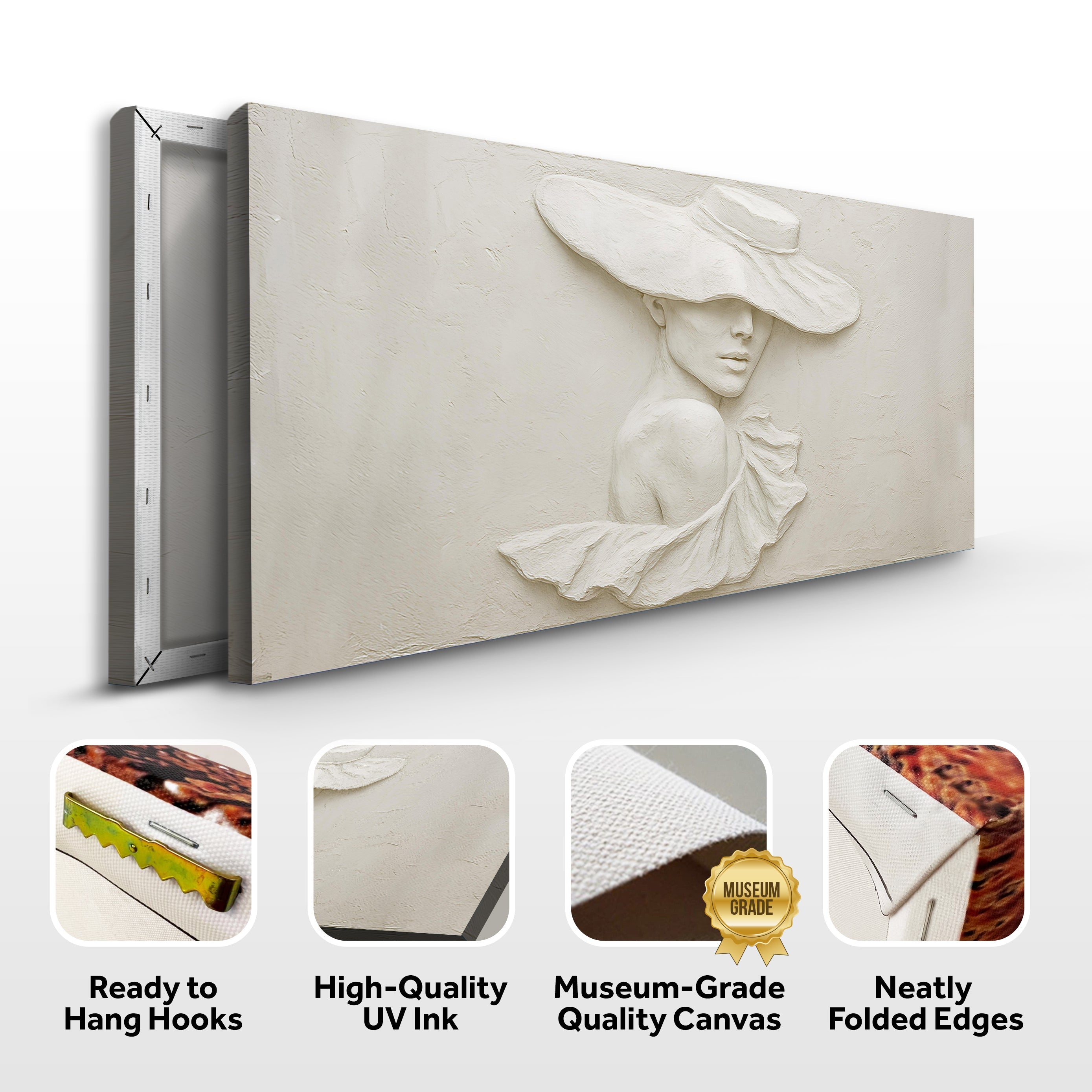 3D Minimalist Female Portrait Wall Art on sale at MyriadMart