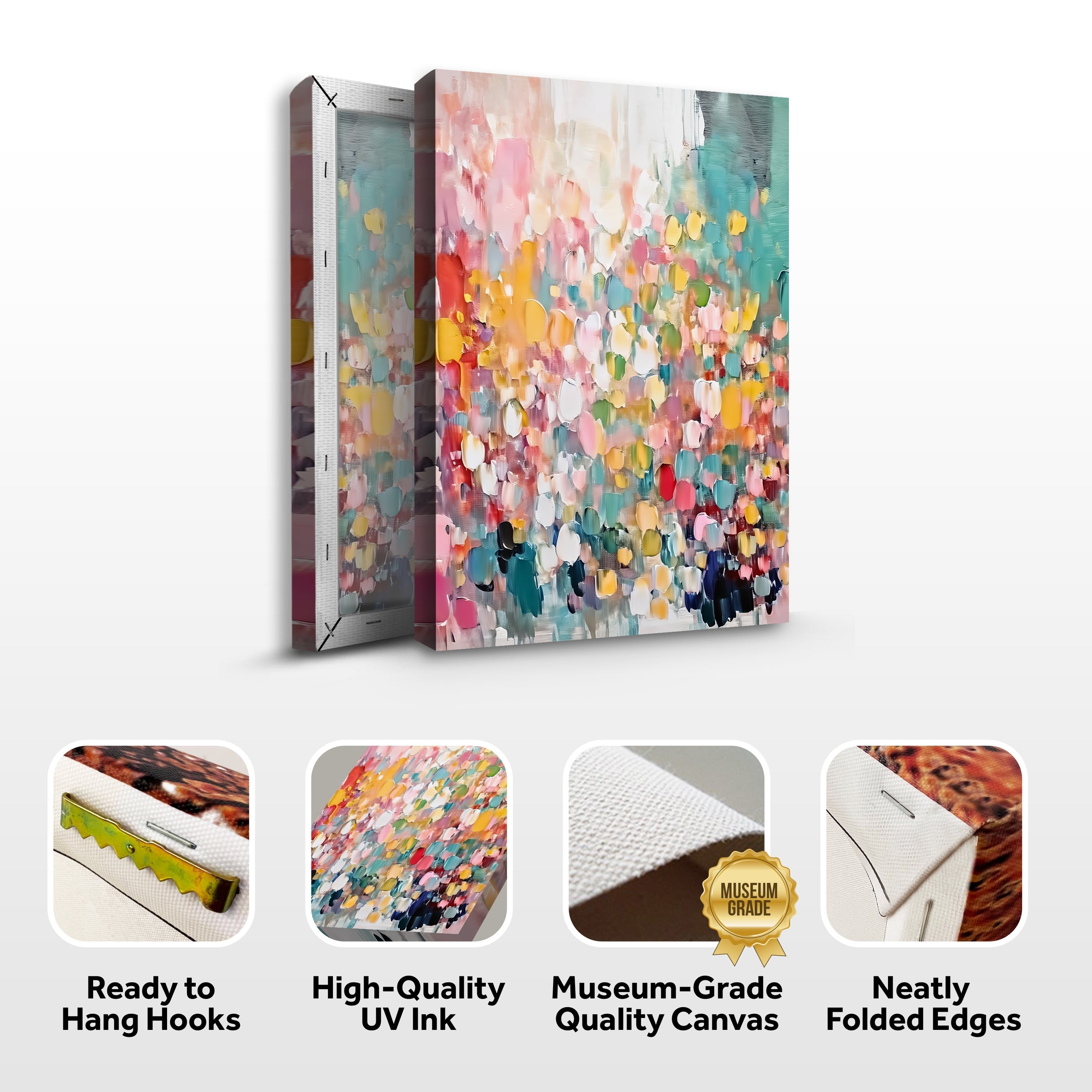Wild Bloom Abstract Impasto Wall Art on sale at MyriadMart