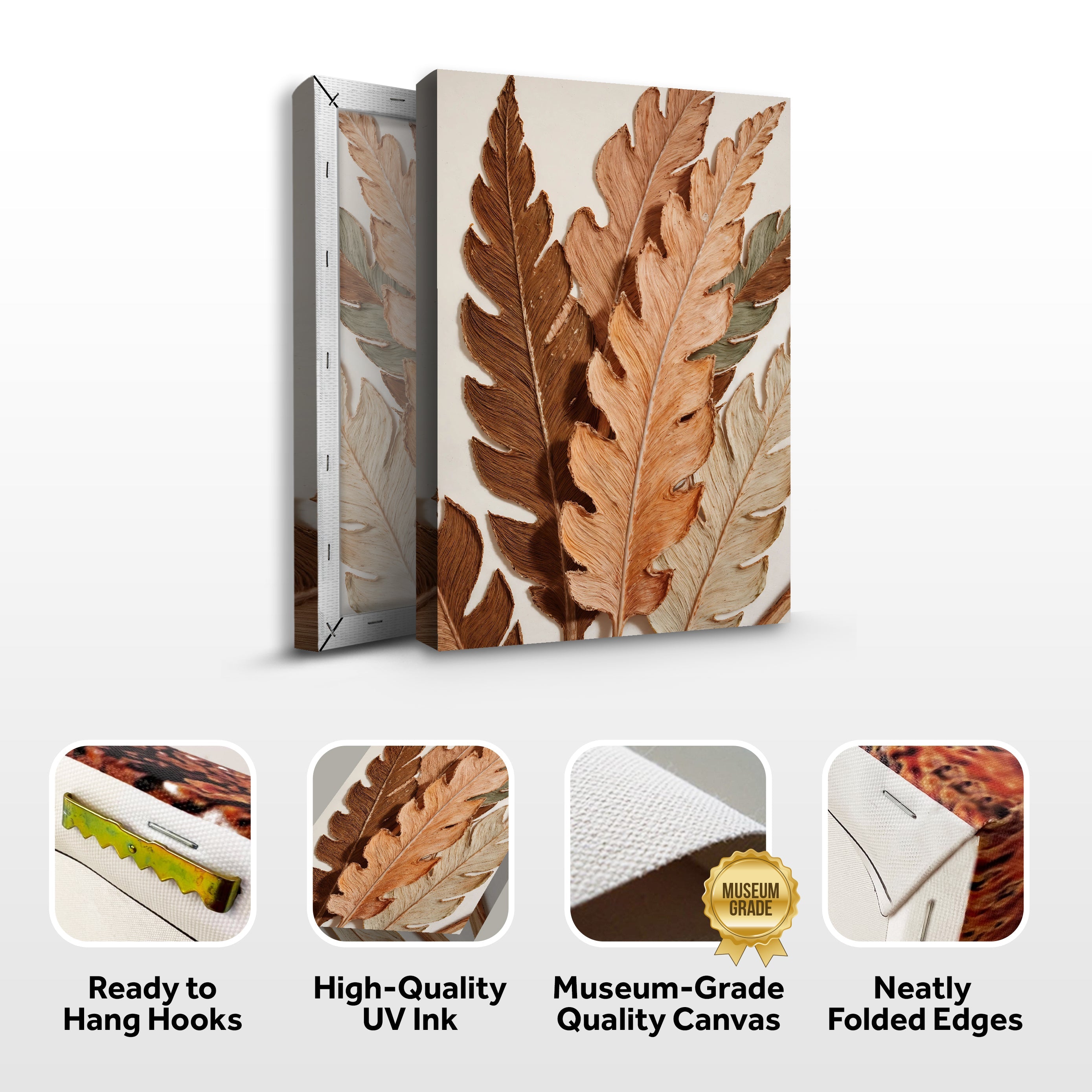 Abstract Autum Leaves Wall Art on sale at MyriadMart