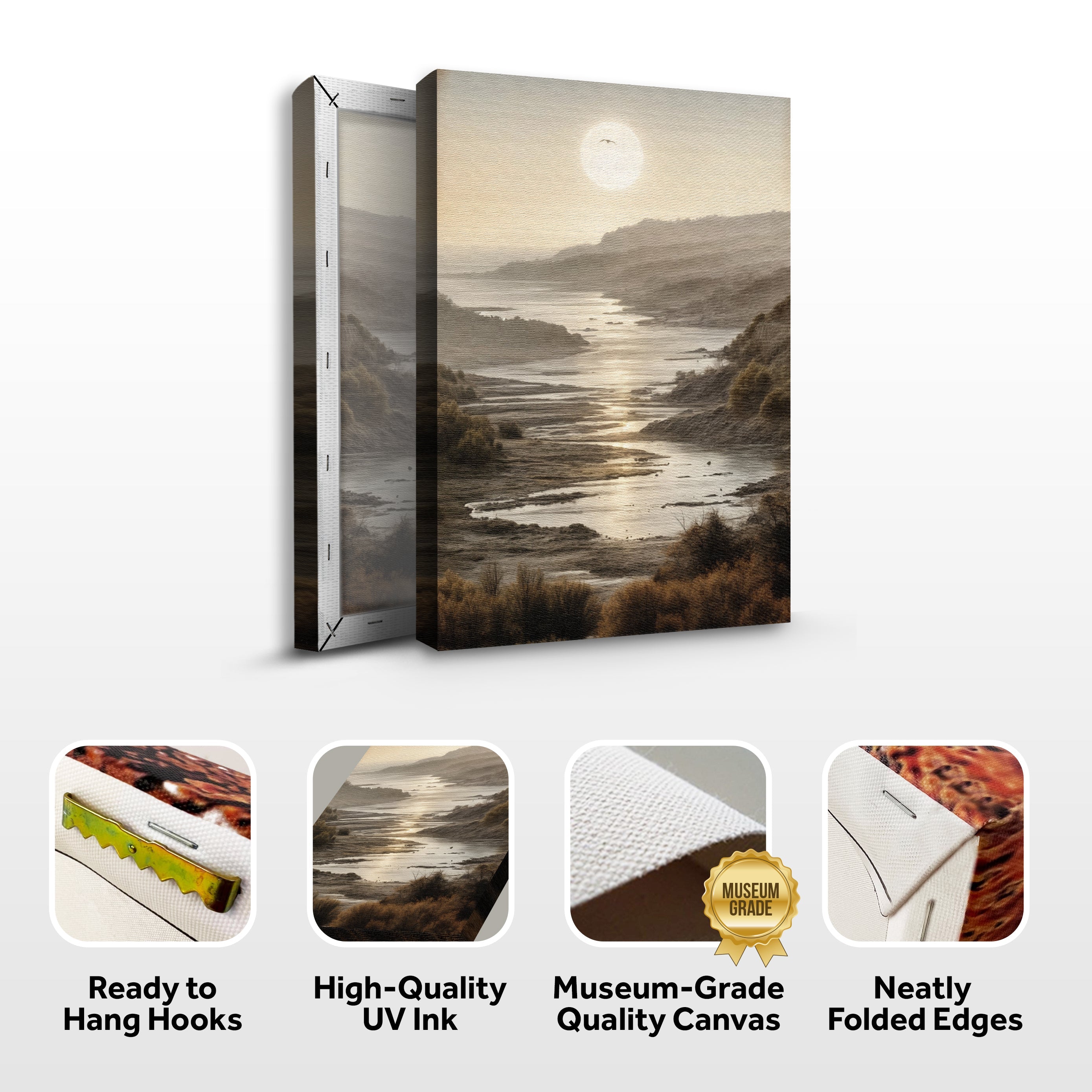 Misty Shores Coastal Impasto Wall Art on sale at MyriadMart