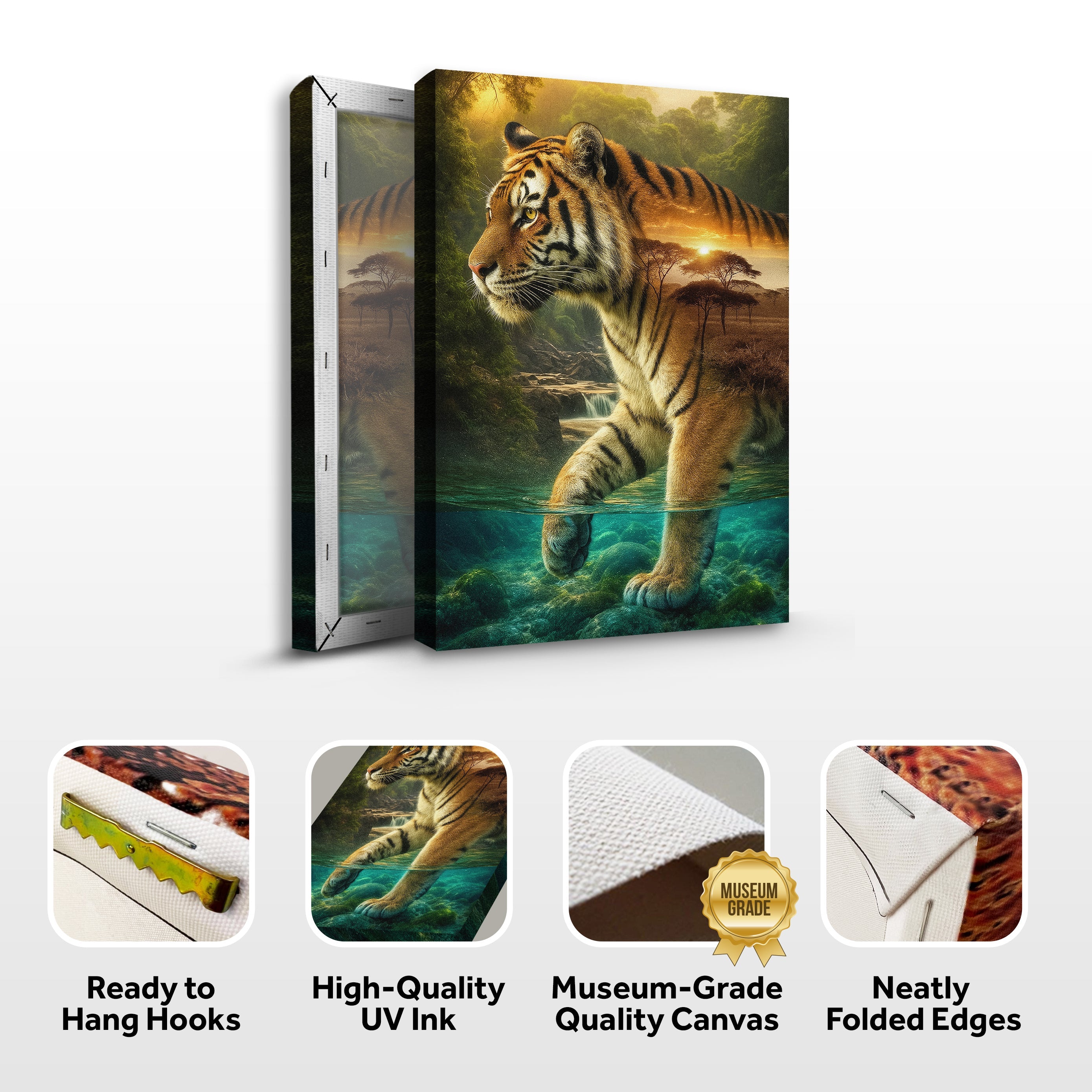 Tiger's Allegory Wall Art on sale at MyriadMart