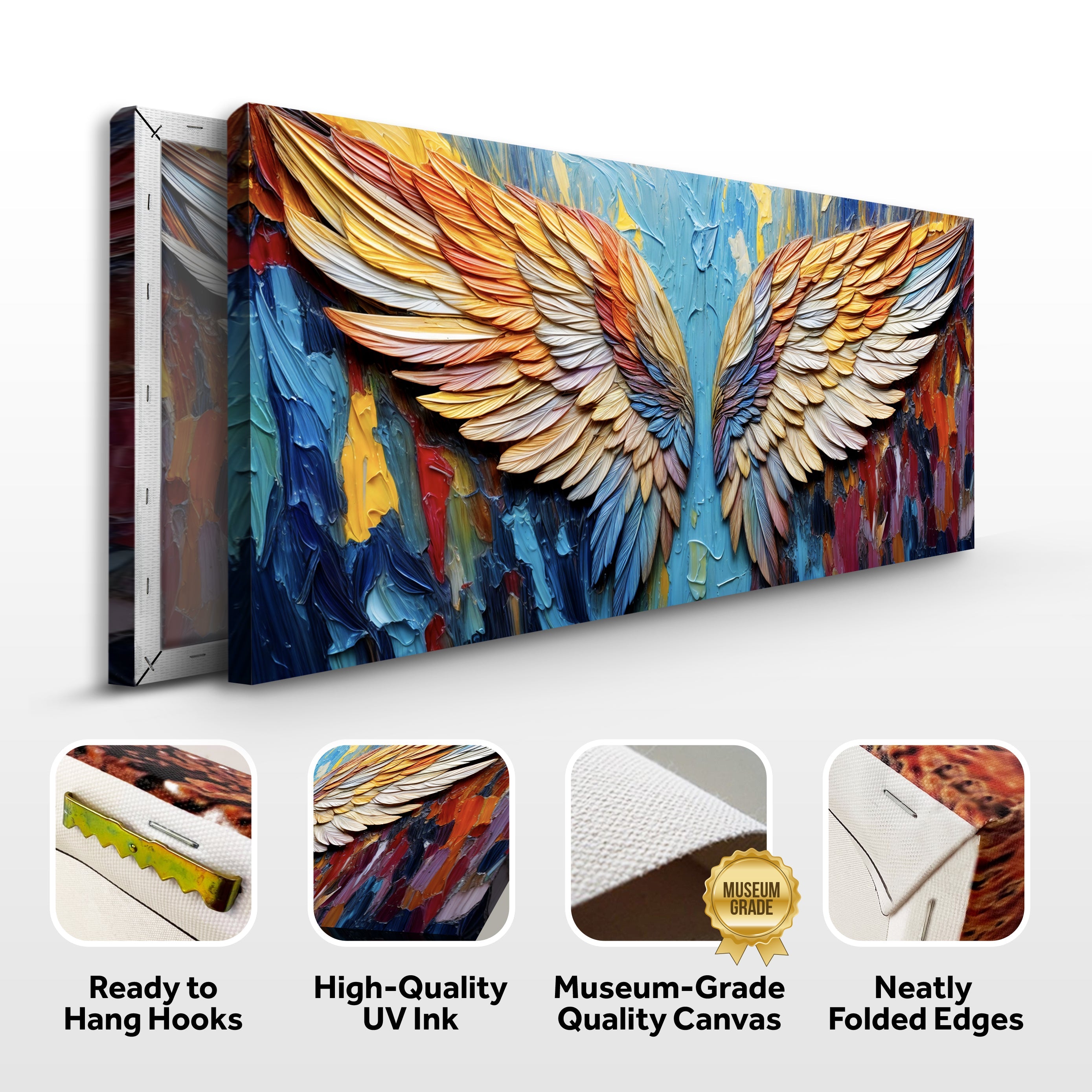 Wings of Hope Impasto Wall Art on sale at MyriadMart