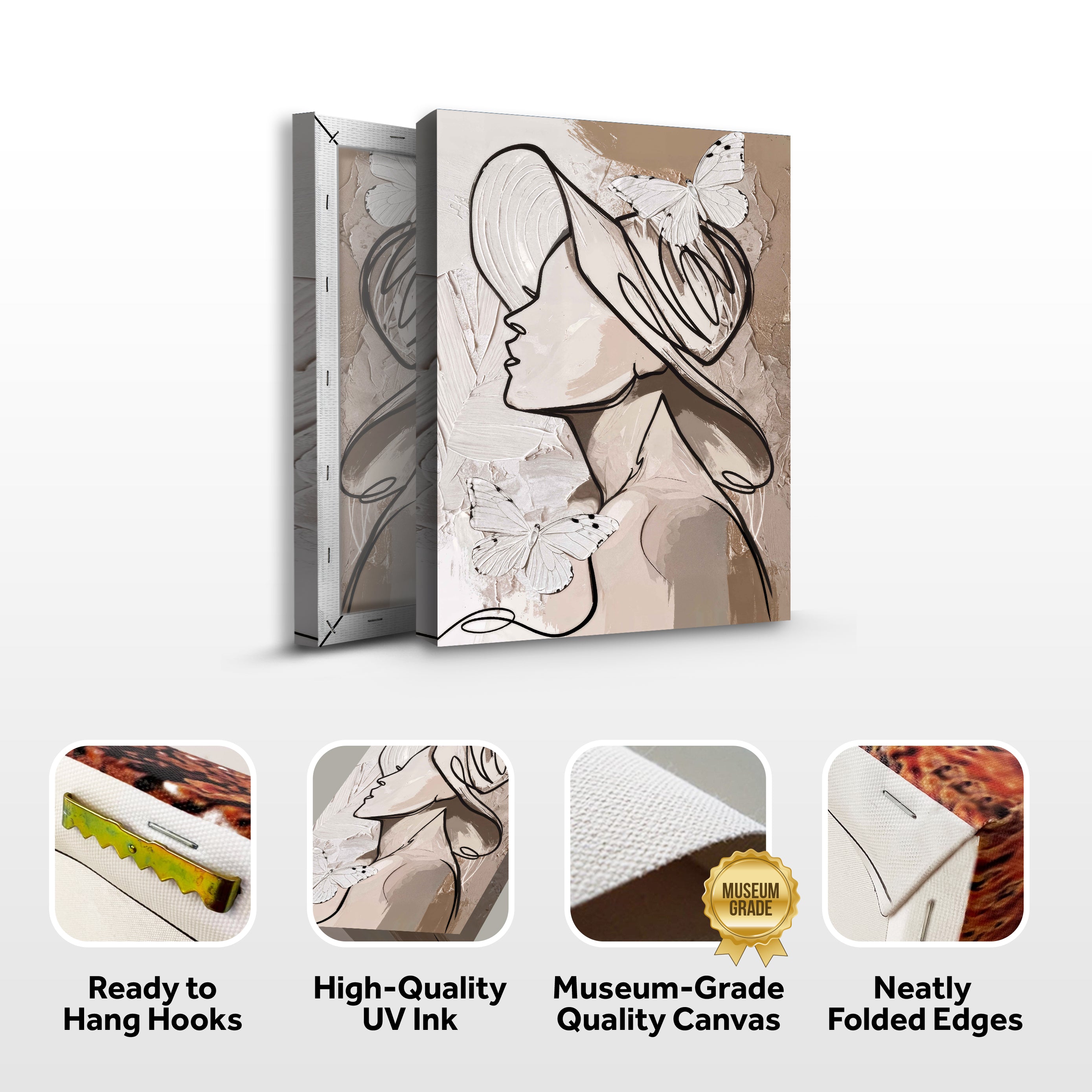 Minimalist Woman Line Wall Art II on sale at MyriadMart