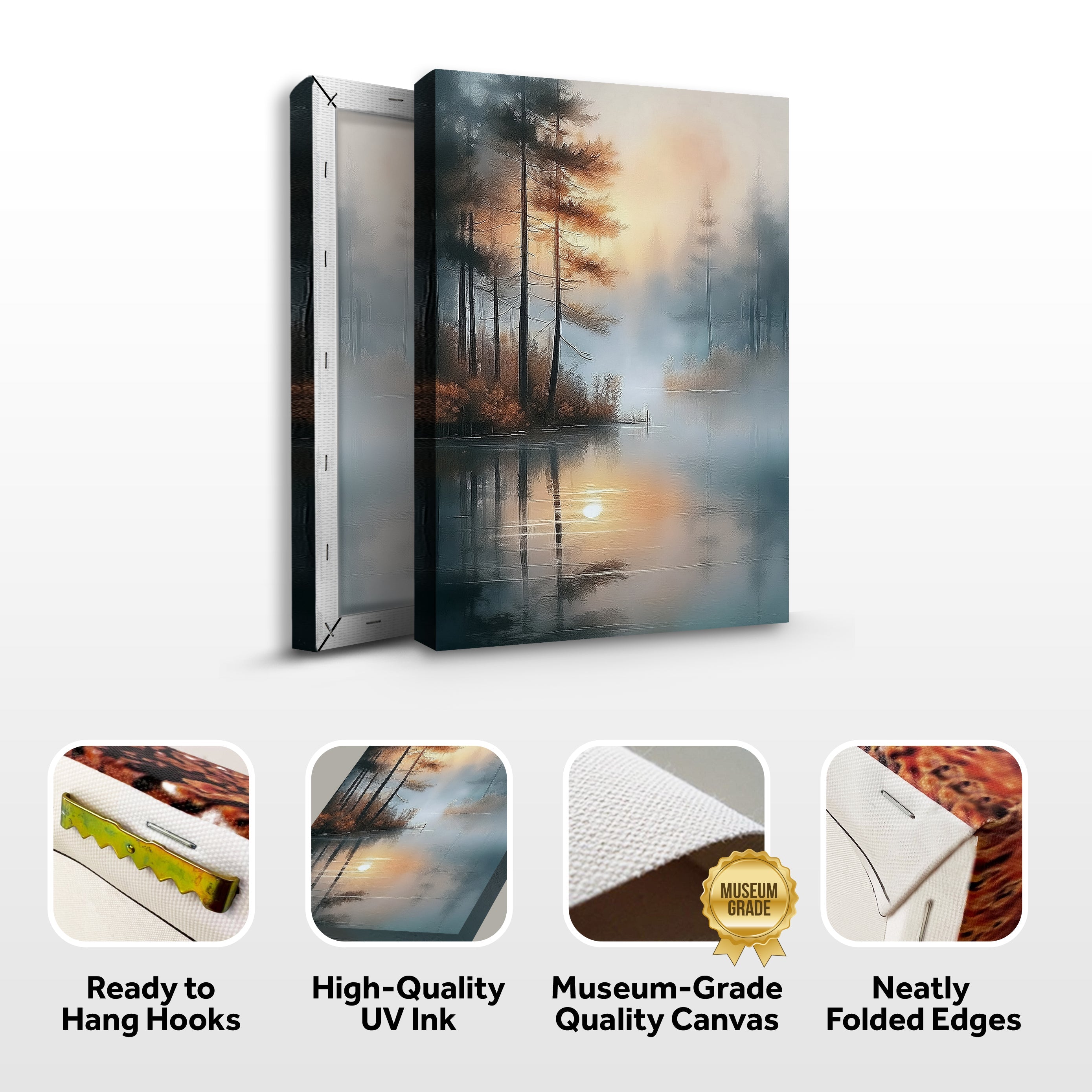 Misty Lake Wall Art on sale at MyriadMart