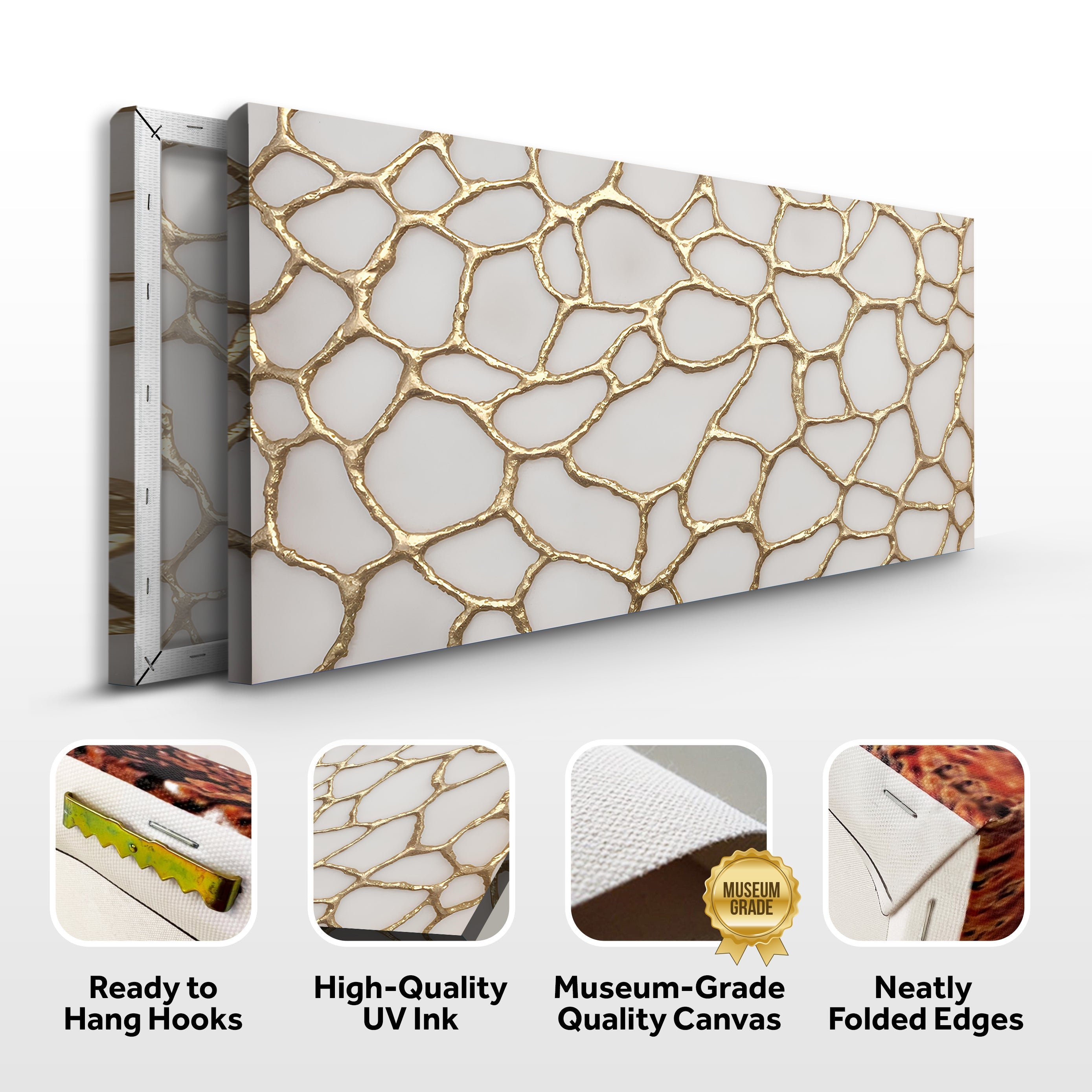 Golden Neurons Wall Art on sale at MyriadMart