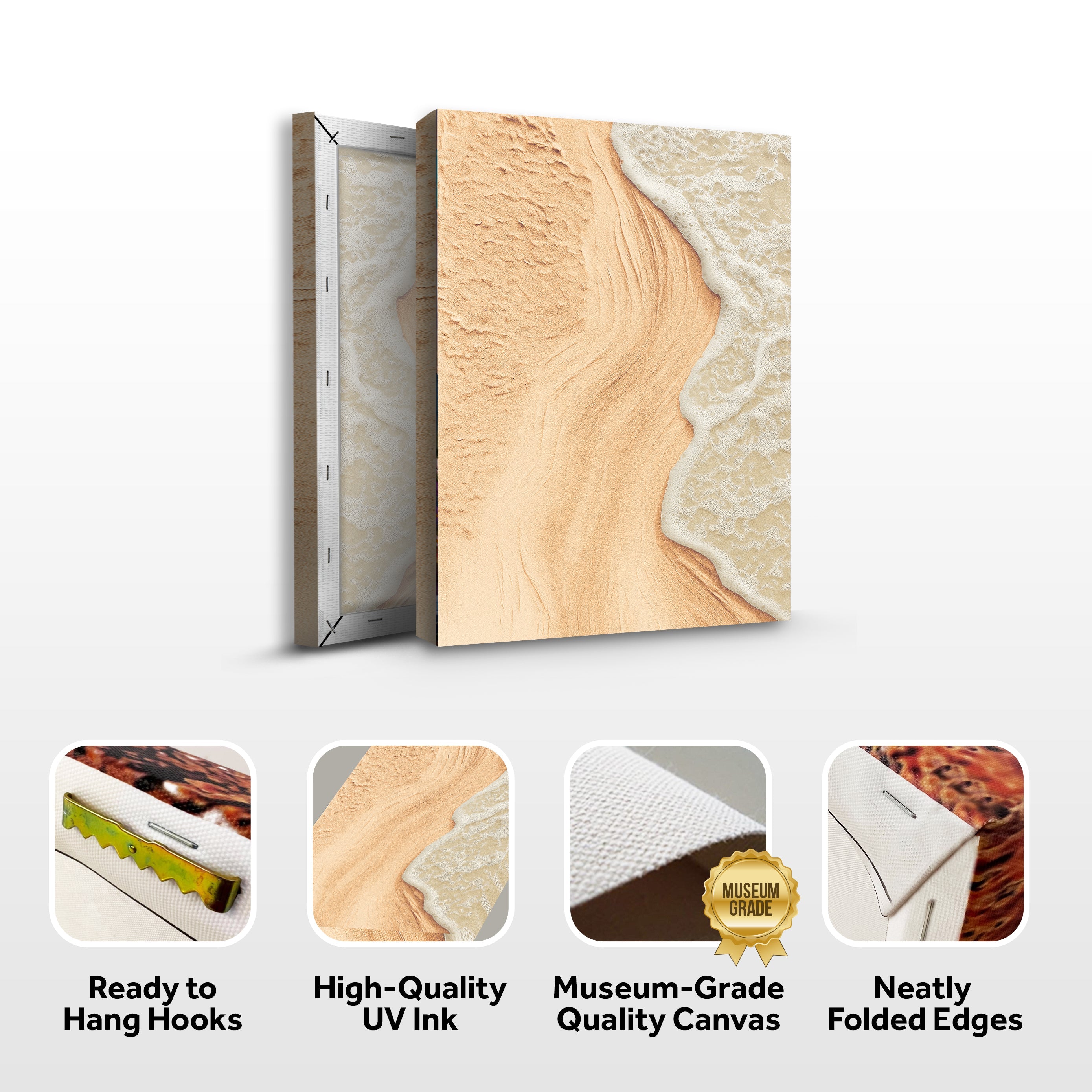 Beige Beach Coastal Wall Art on sale at MyriadMart