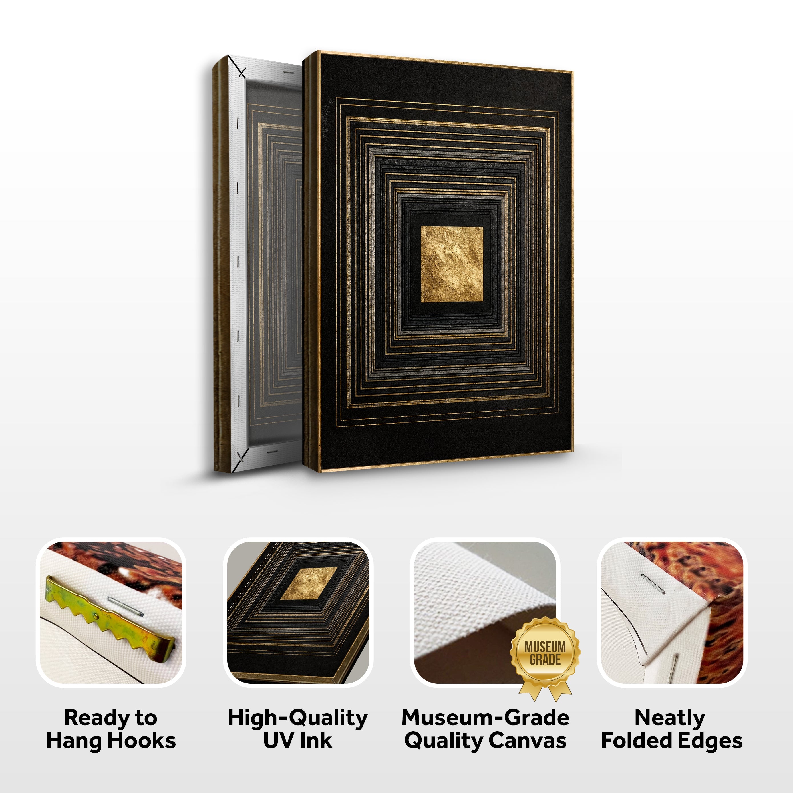 Black And Gold Core Wall Art on sale at MyriadMart