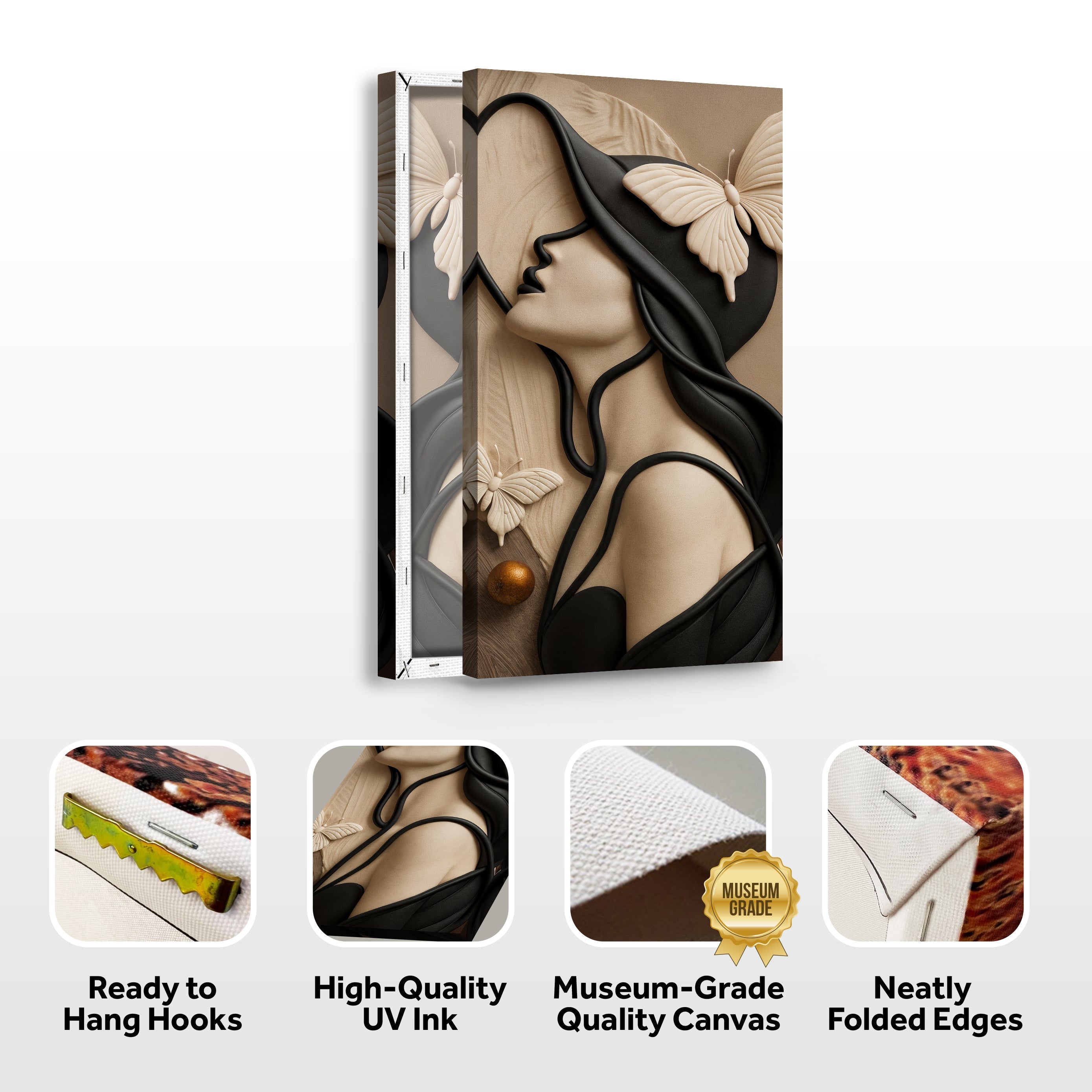 Woman's Delicate Lines Wall Art on sale at MyriadMart