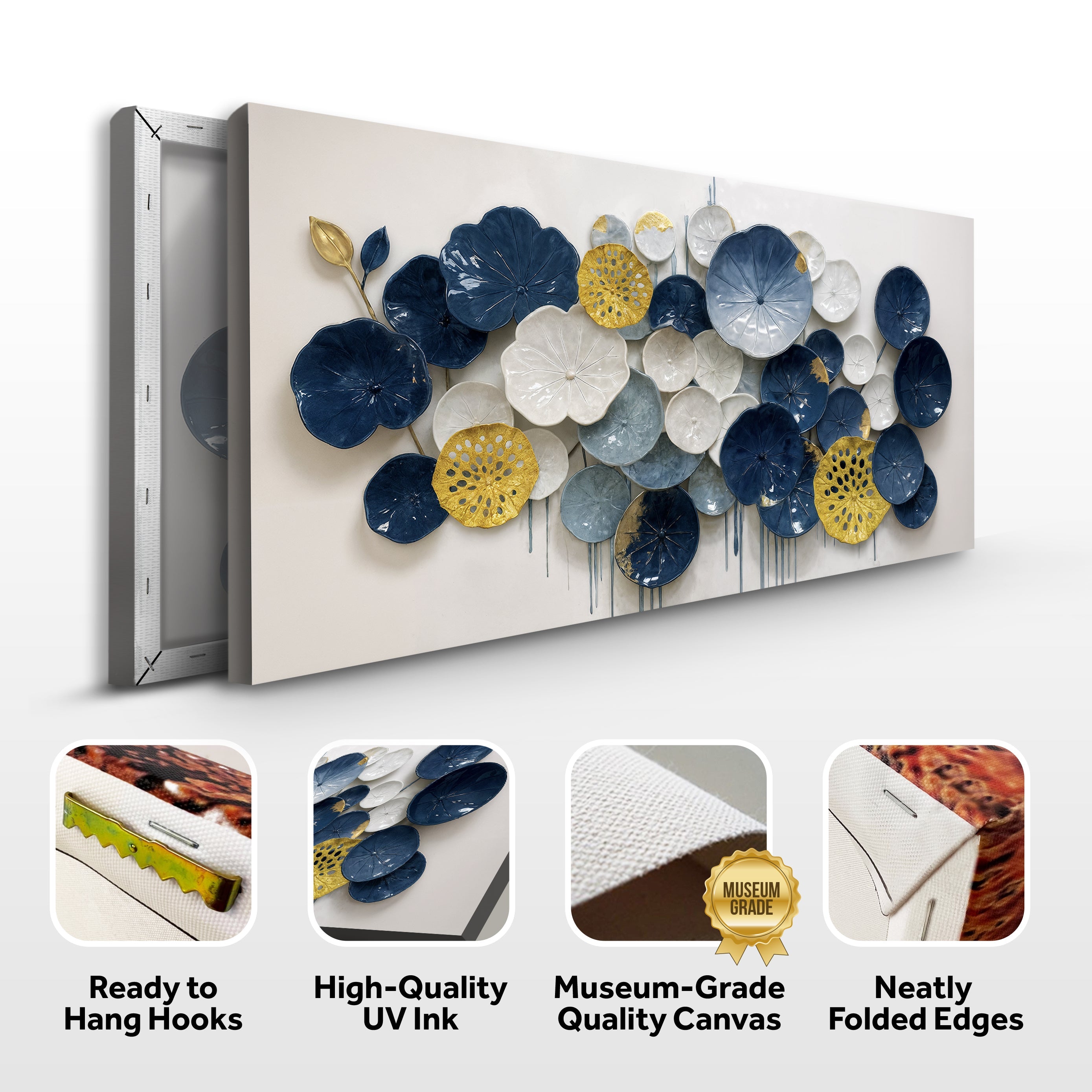 Lotus Leaf Abstract Wall Art VII on sale at MyriadMart