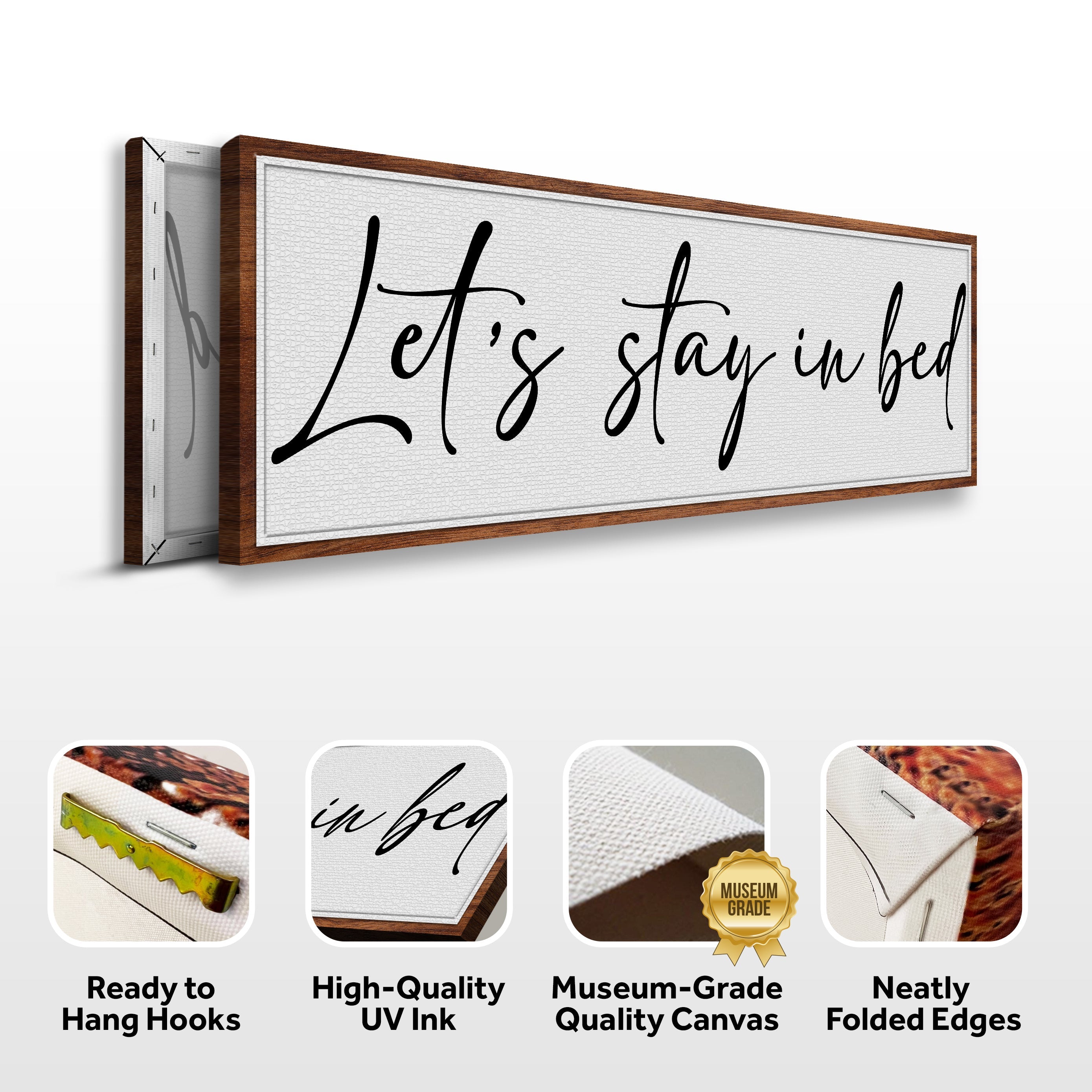 Let's Stay in Bed Bedroom Sign II on sale at MyriadMart
