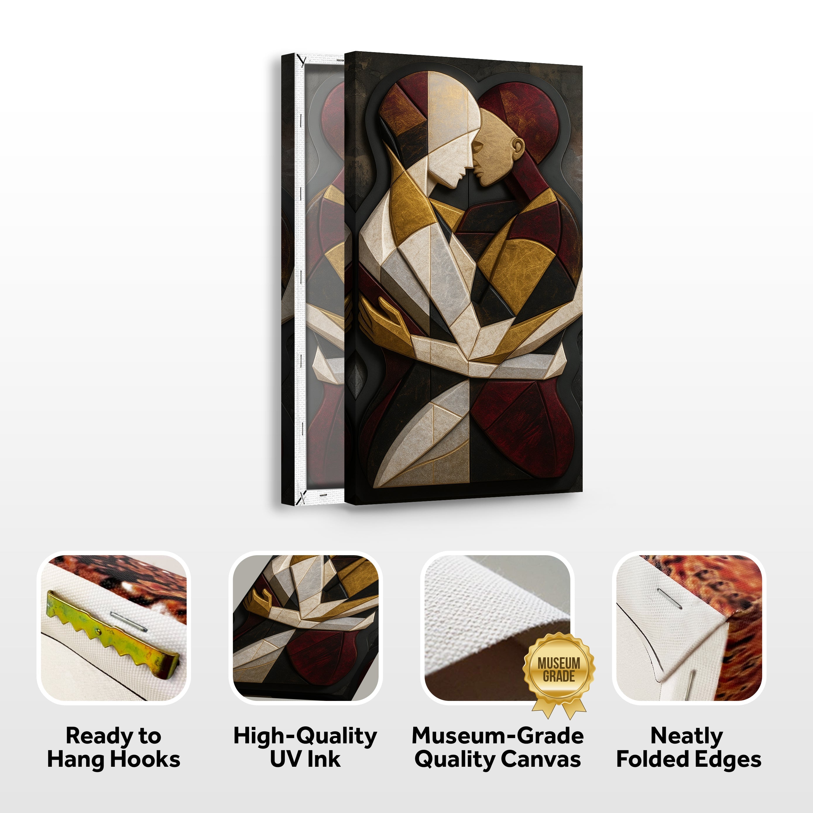 Embrace of Geometry Abstract Wall Art II on sale at MyriadMart