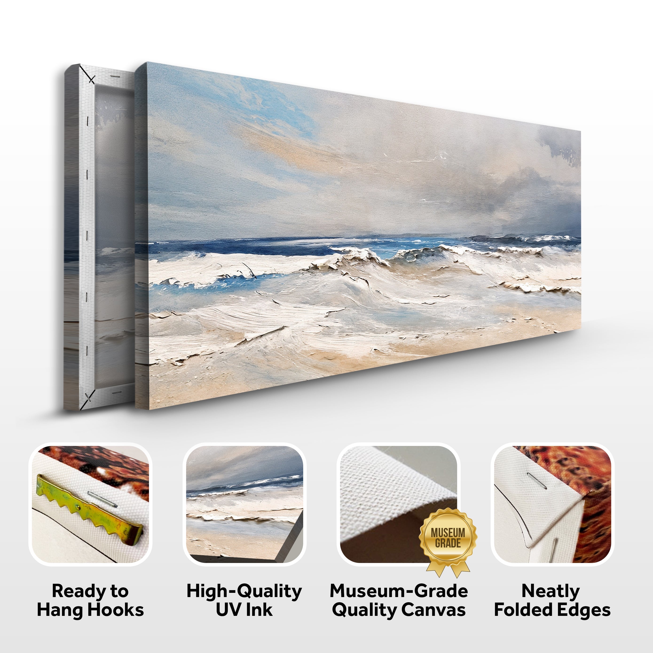 Serene Ocean Wave Coastal Wall Art IX on sale at MyriadMart