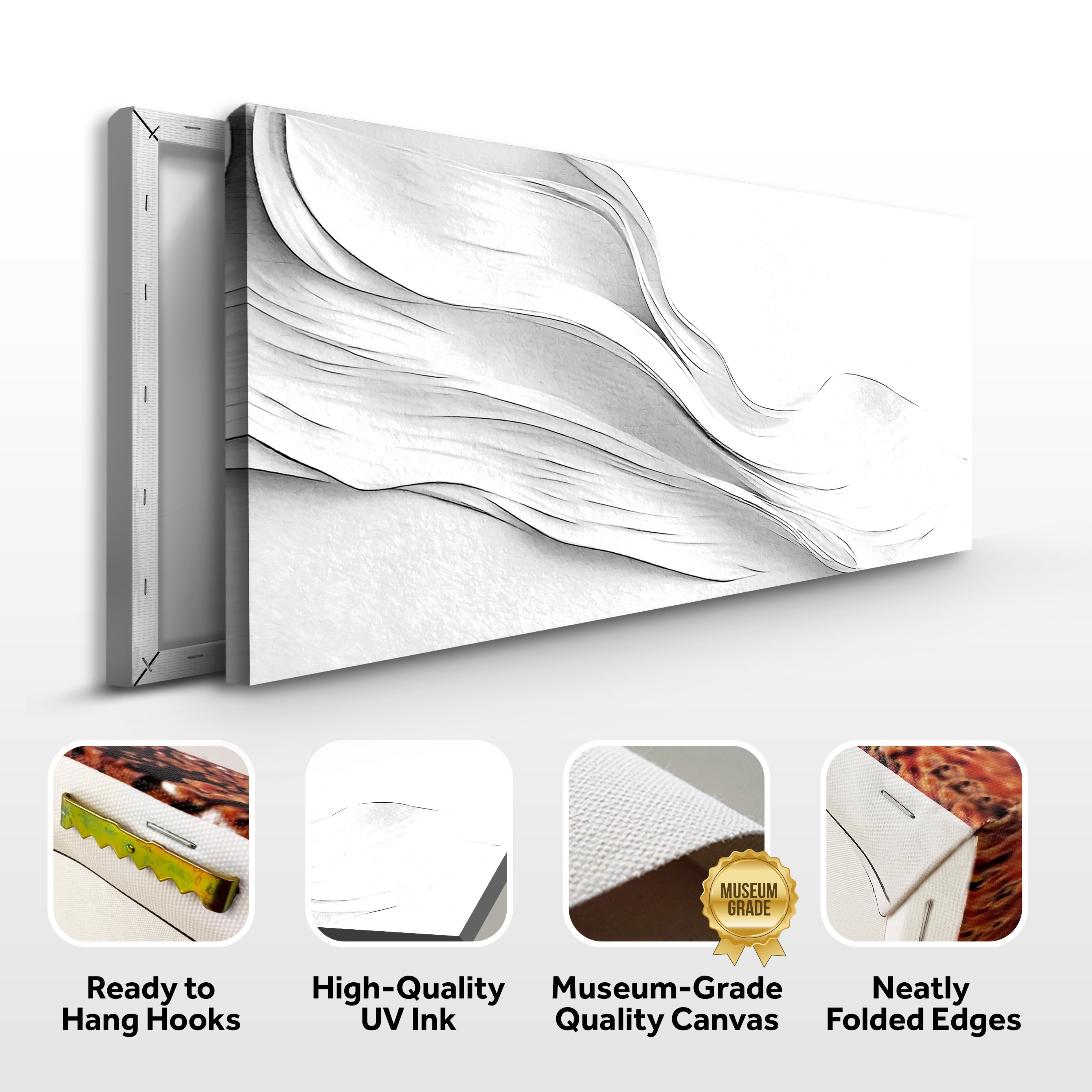 White Minimalist Wall Art on sale at MyriadMart