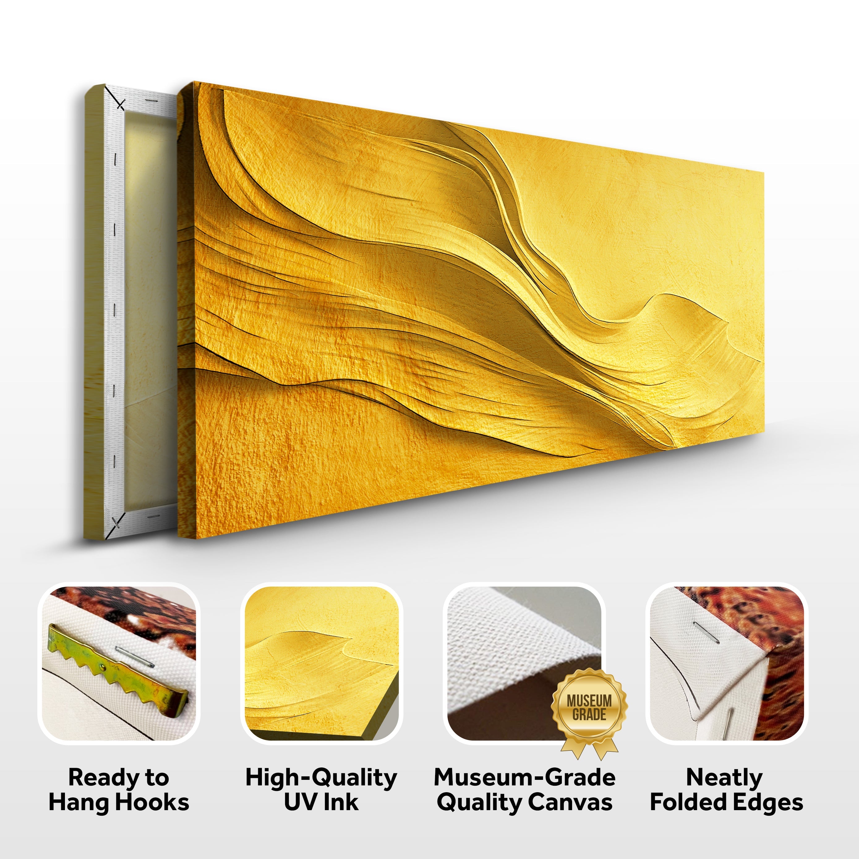 Gold Minimalist Wall Art on sale at MyriadMart