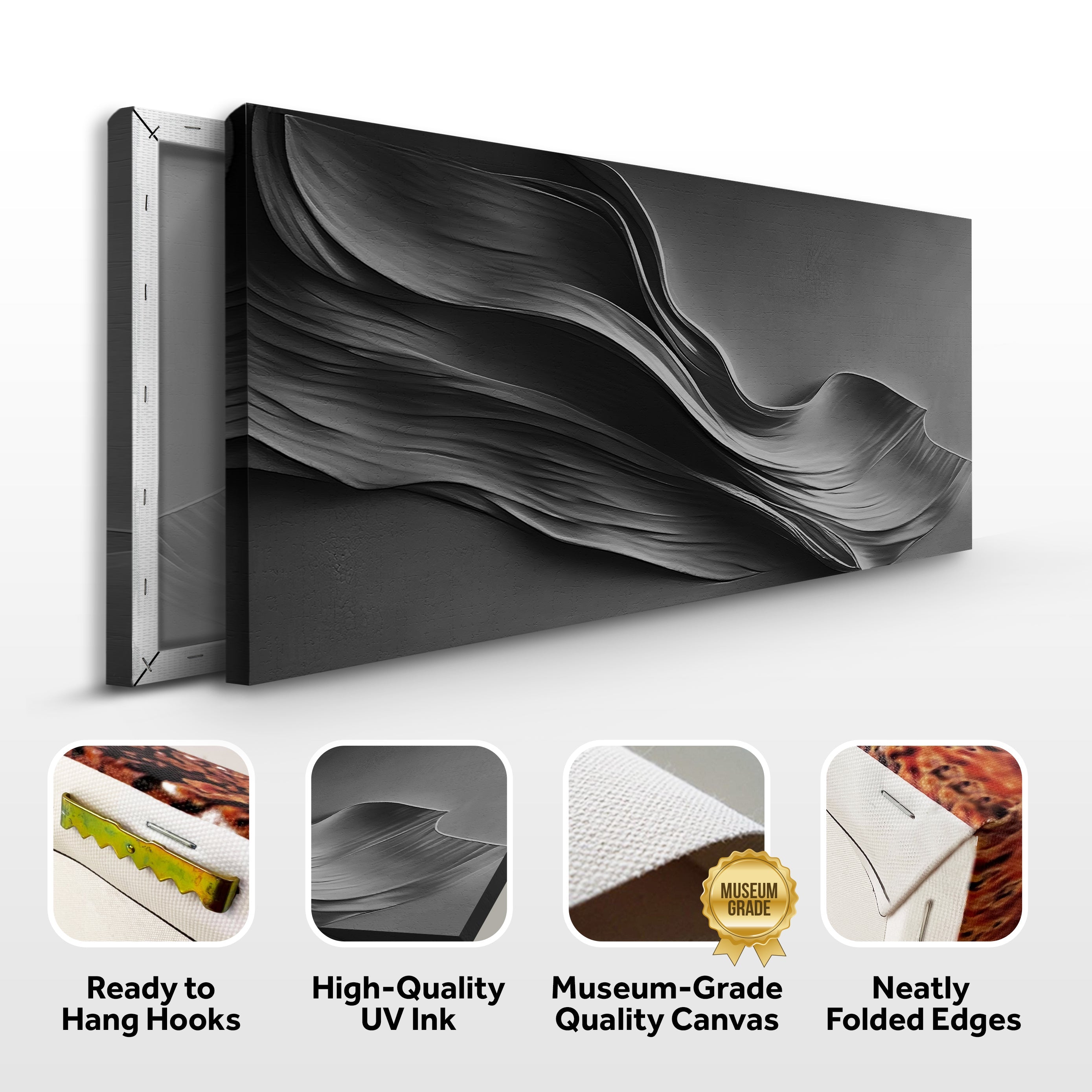 Black Minimalist Wall Art on sale at MyriadMart