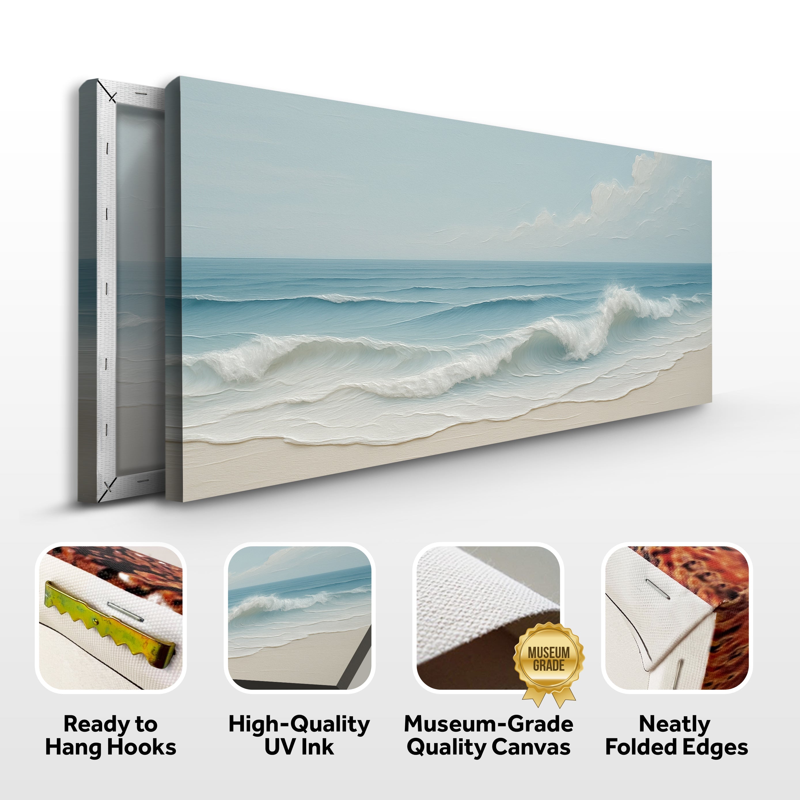 Serene Ocean Wave Coastal Wall Art VIII on sale at MyriadMart