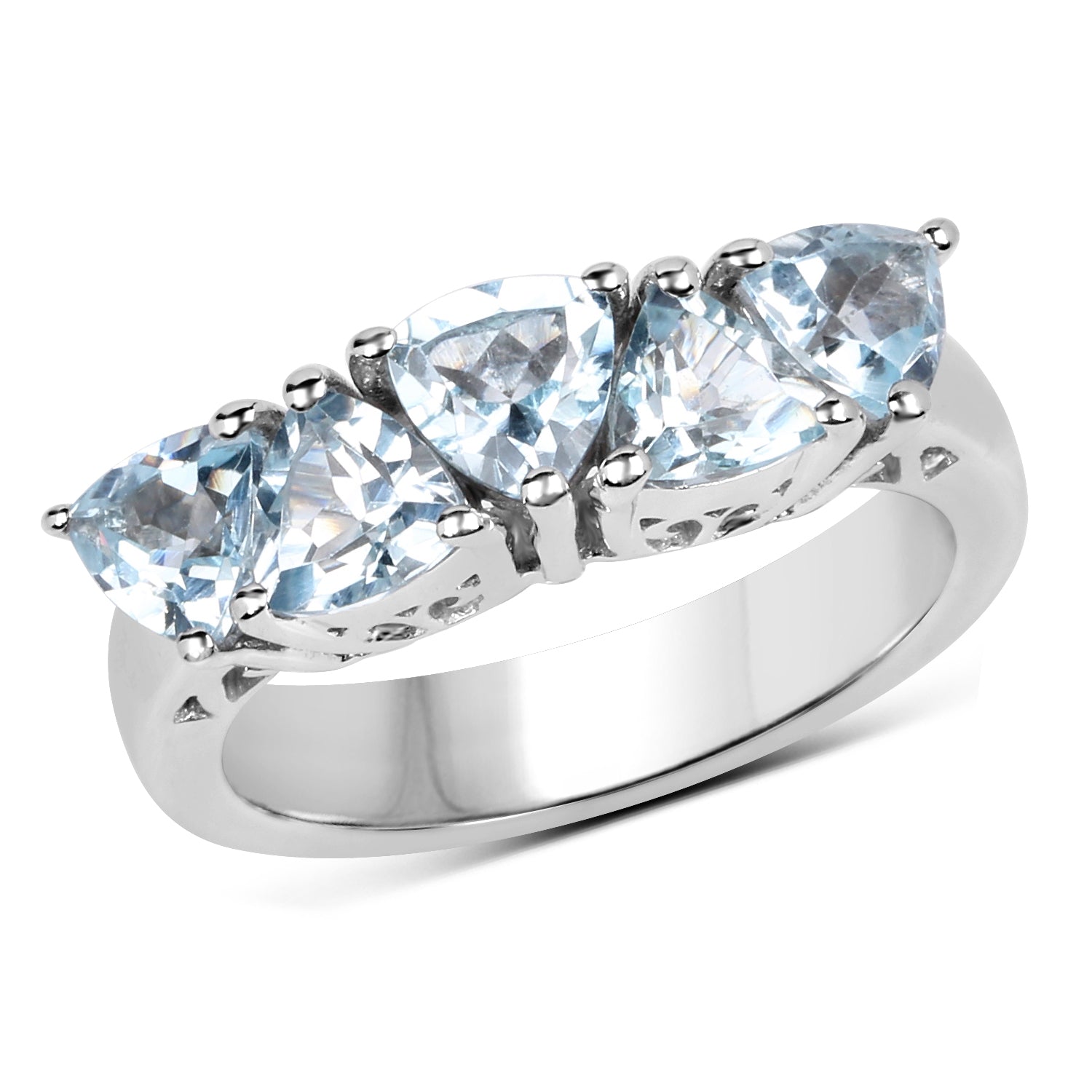 2.50 Carat Genuine Blue Topaz .925 Sterling Silver Ring on sale at MyriadMart