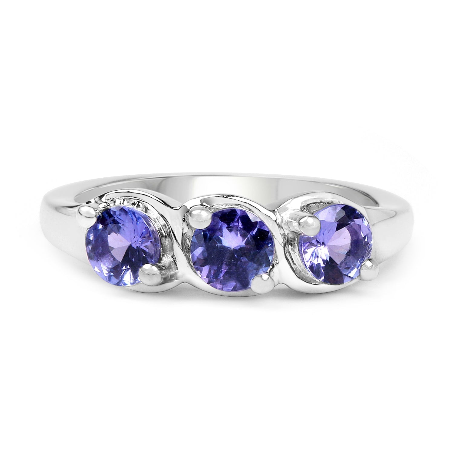 1.05 Carat Genuine Tanzanite .925 Sterling Silver Ring on sale at MyriadMart
