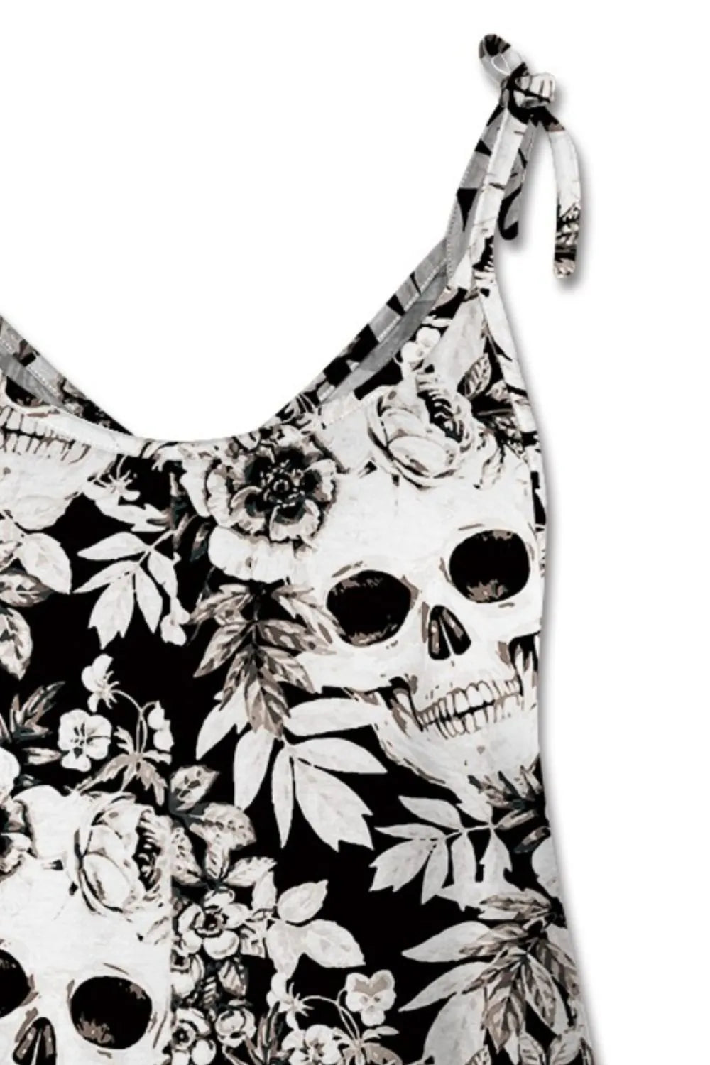 FAM-FAM Skull Print Scoop Neck Cami - MyriadMart