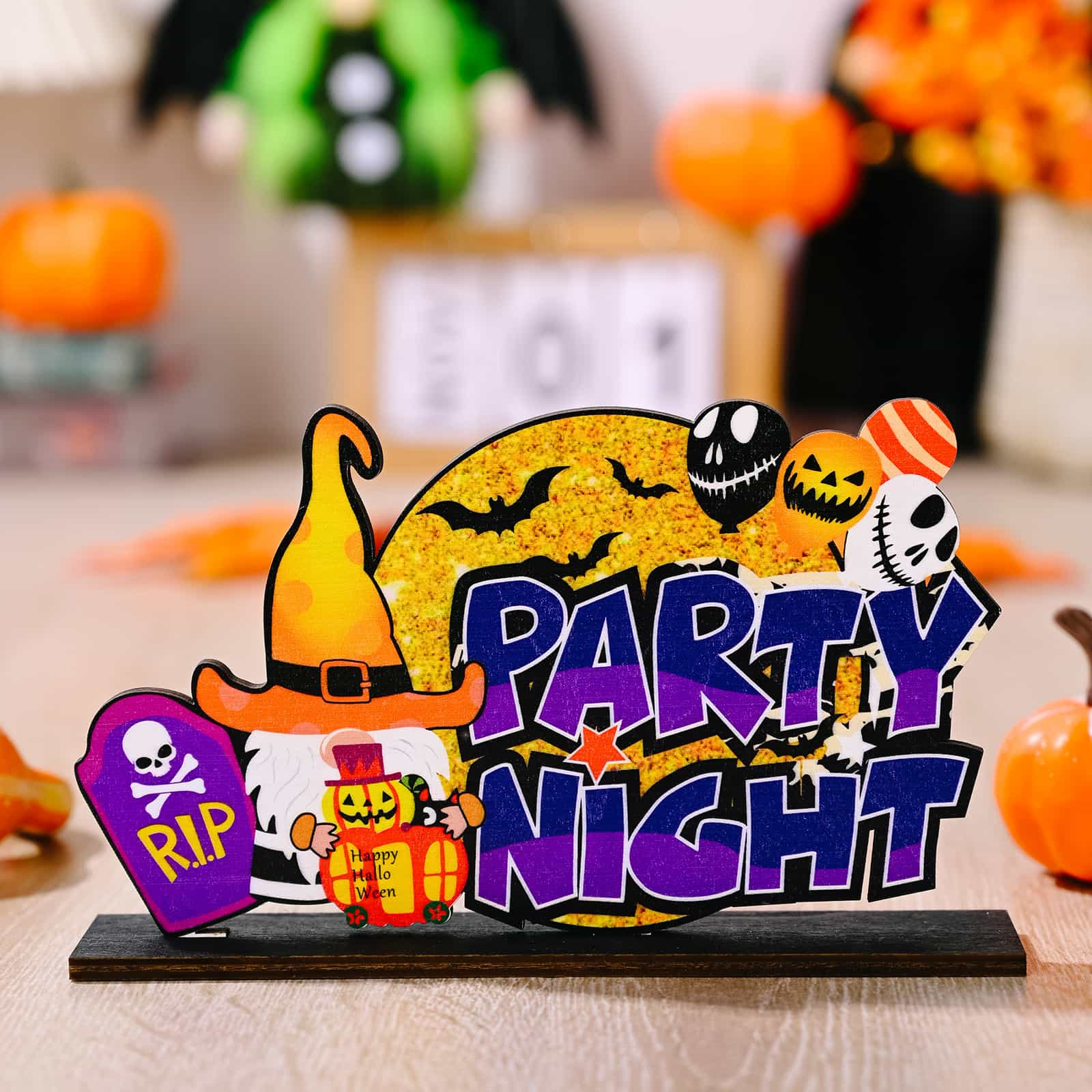 Assorted 2-Piece Halloween Element Ornaments - MyriadMart
