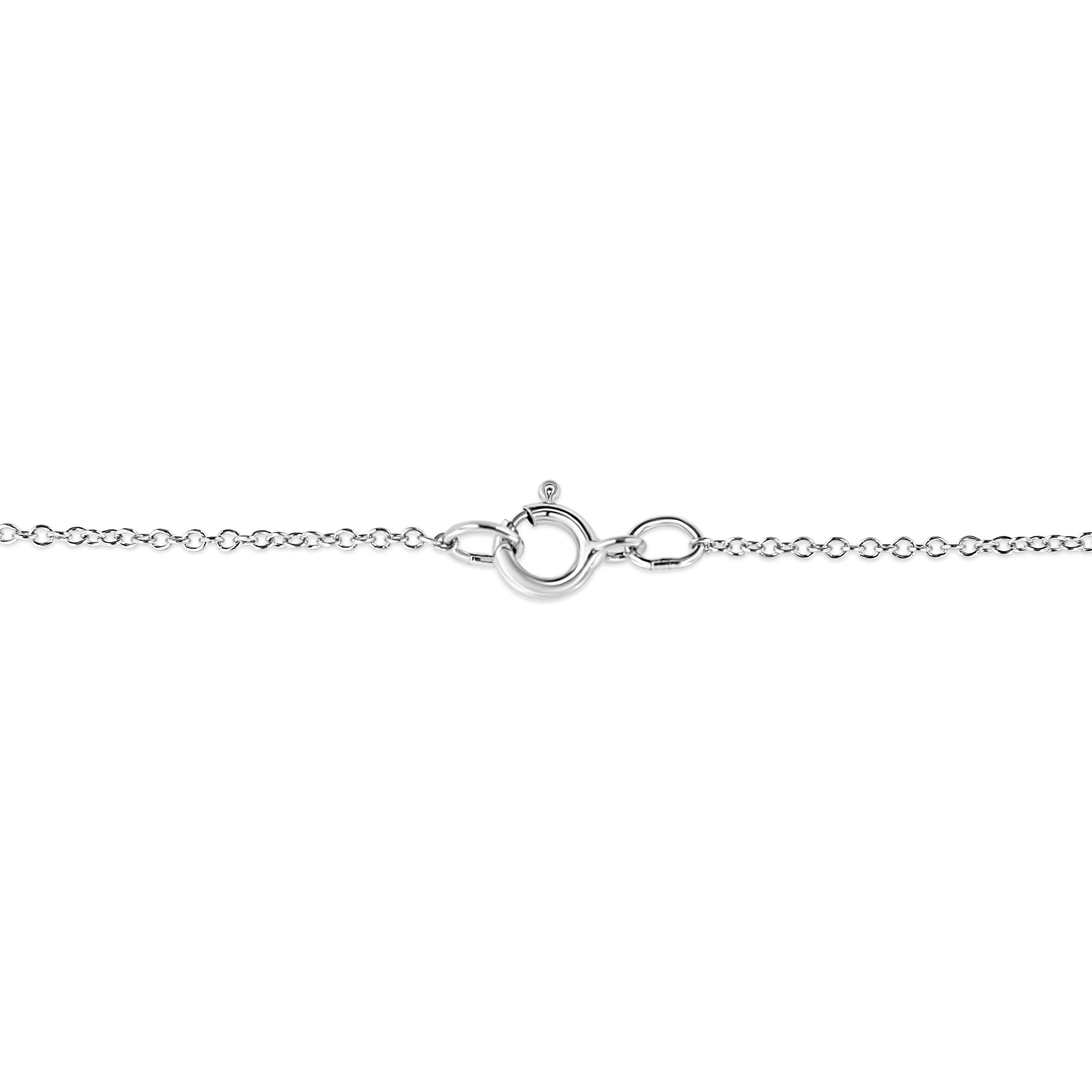 .925 Sterling Silver Diamond Accent Sunburst Milgrain 18" Pendant Necklace I-J Color, I1-I2 Clarity on sale at MyriadMart